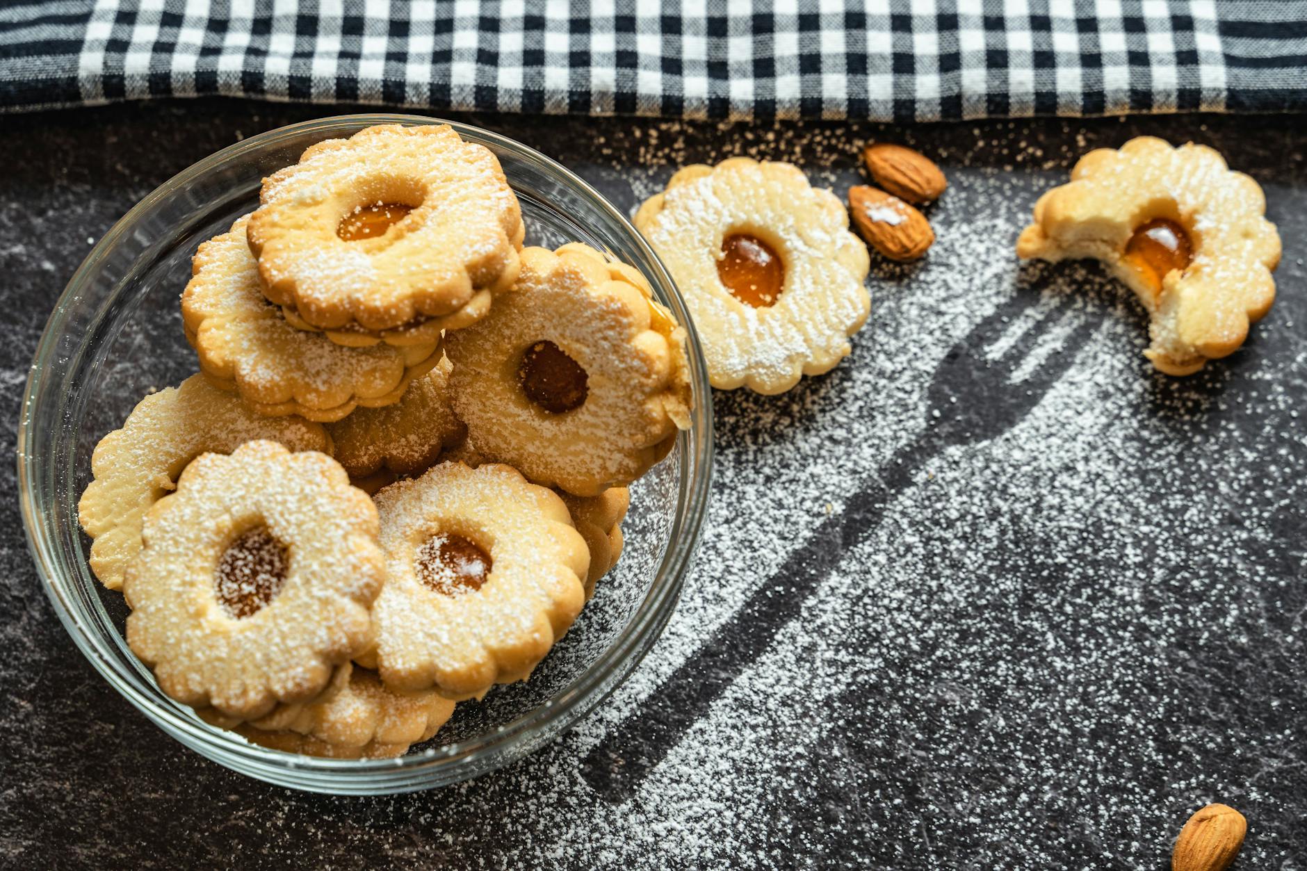 Linzer Kekse können gar nicht trocken werden!