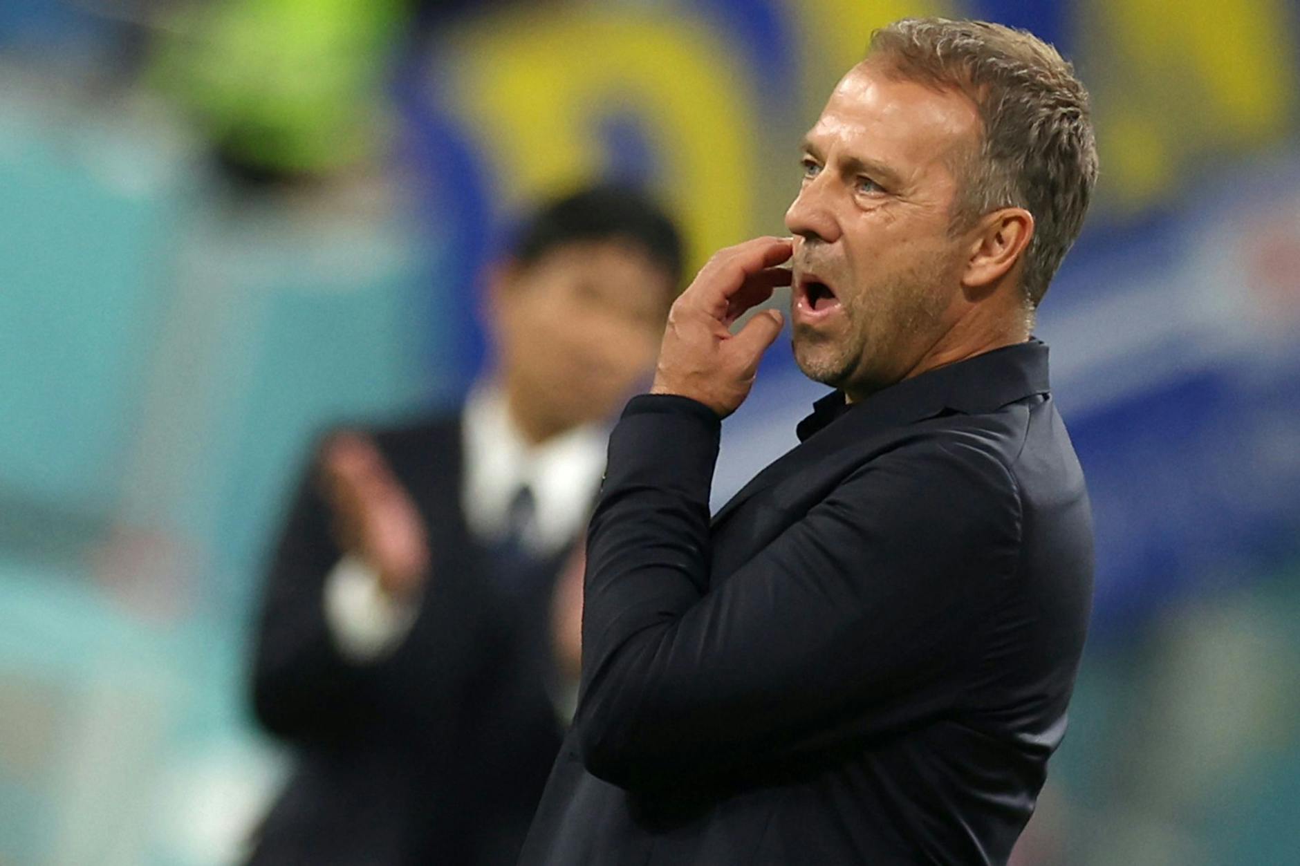 Bundestrainer Hansi Flick war nach der Niederlage natürlich enttäuscht.