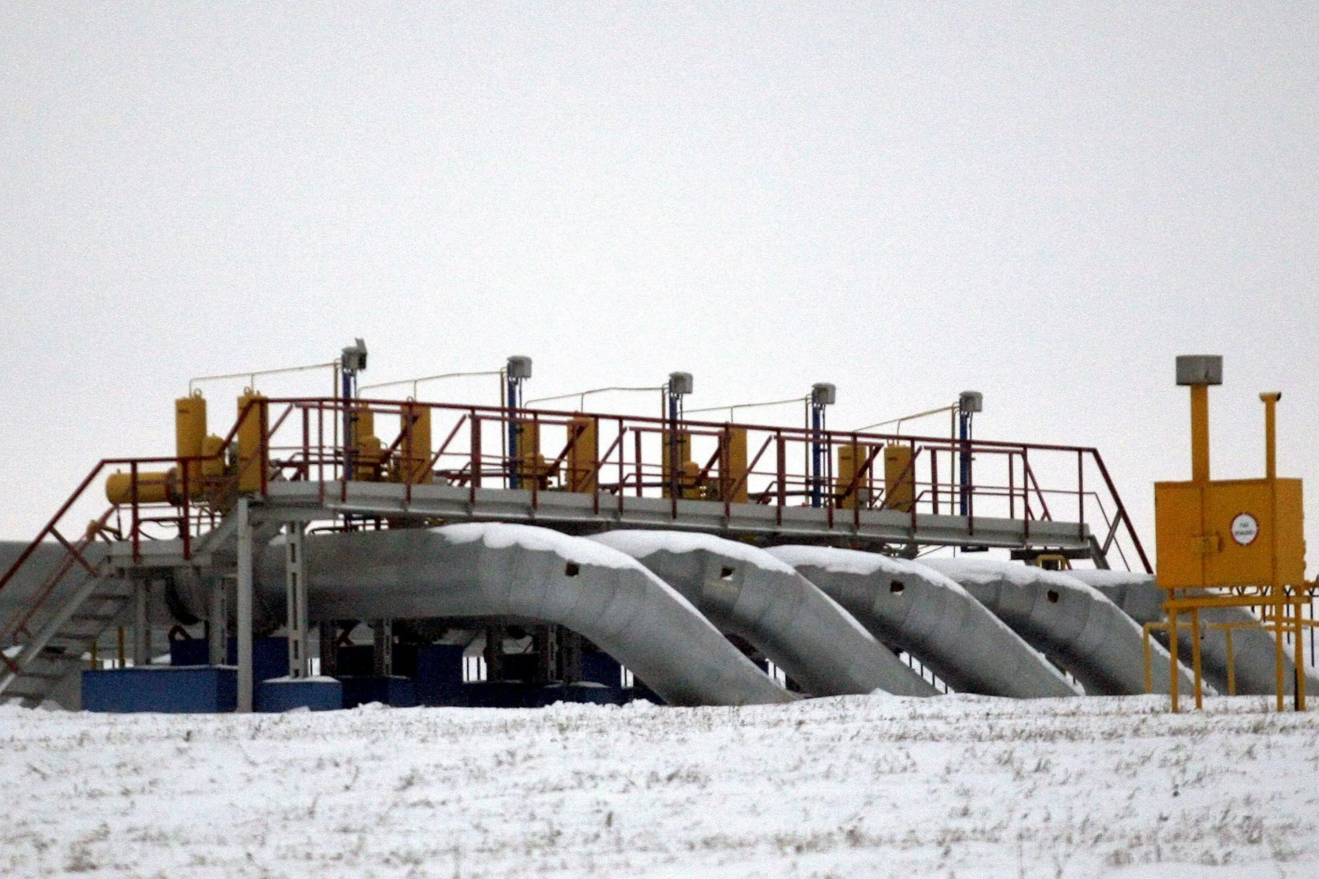 Russische Gasmessstation „Sudzha“ nahe der ukrainischen Grenze