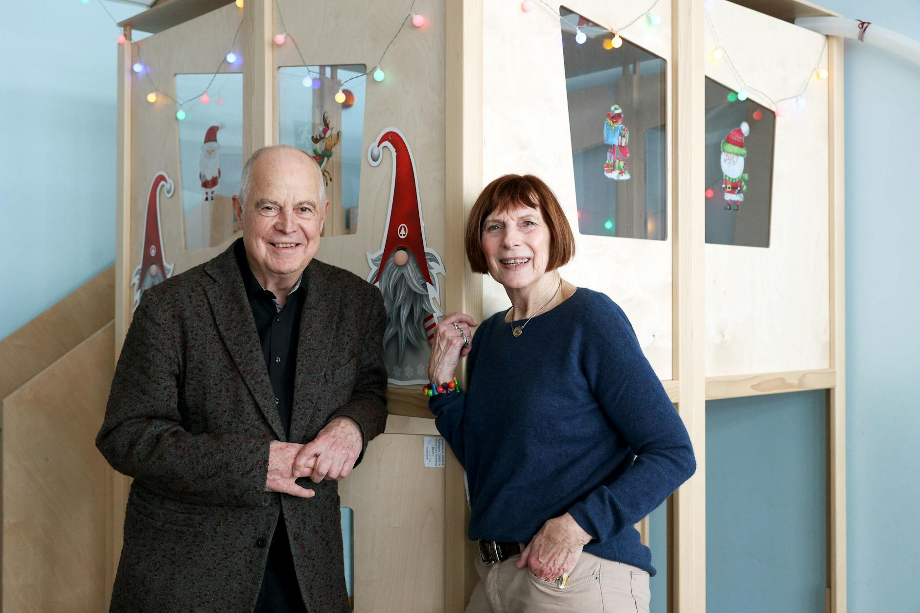 Gründer Matthias Bräutigam und Doris Grothusen haben Spaß an der Sprachpatenschaft.