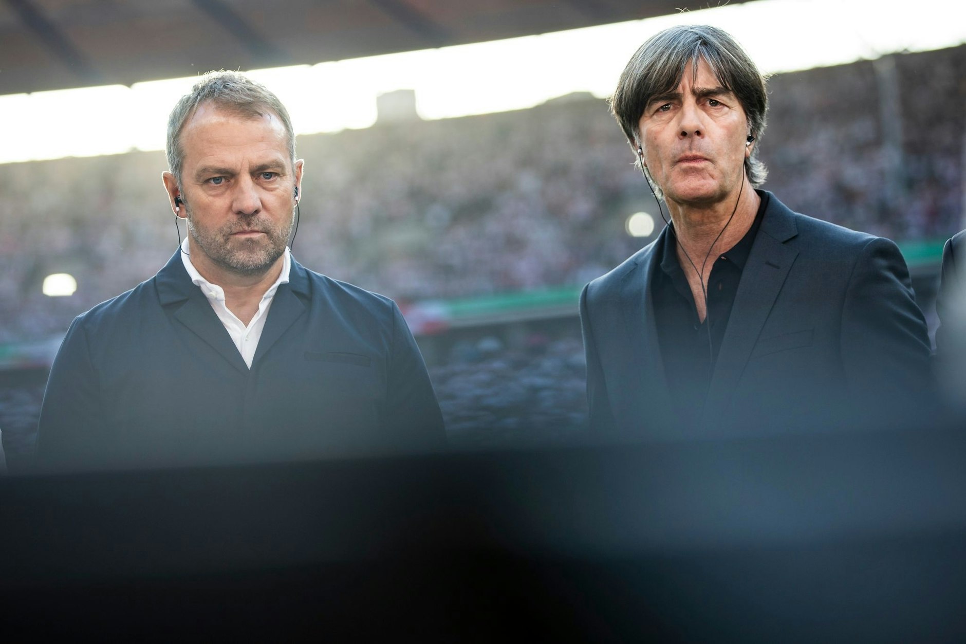 Schicksalsgenossen? Hansi Flick, der aktuelle Bundestrainer, und sein Vorgänger Joachim Löw.