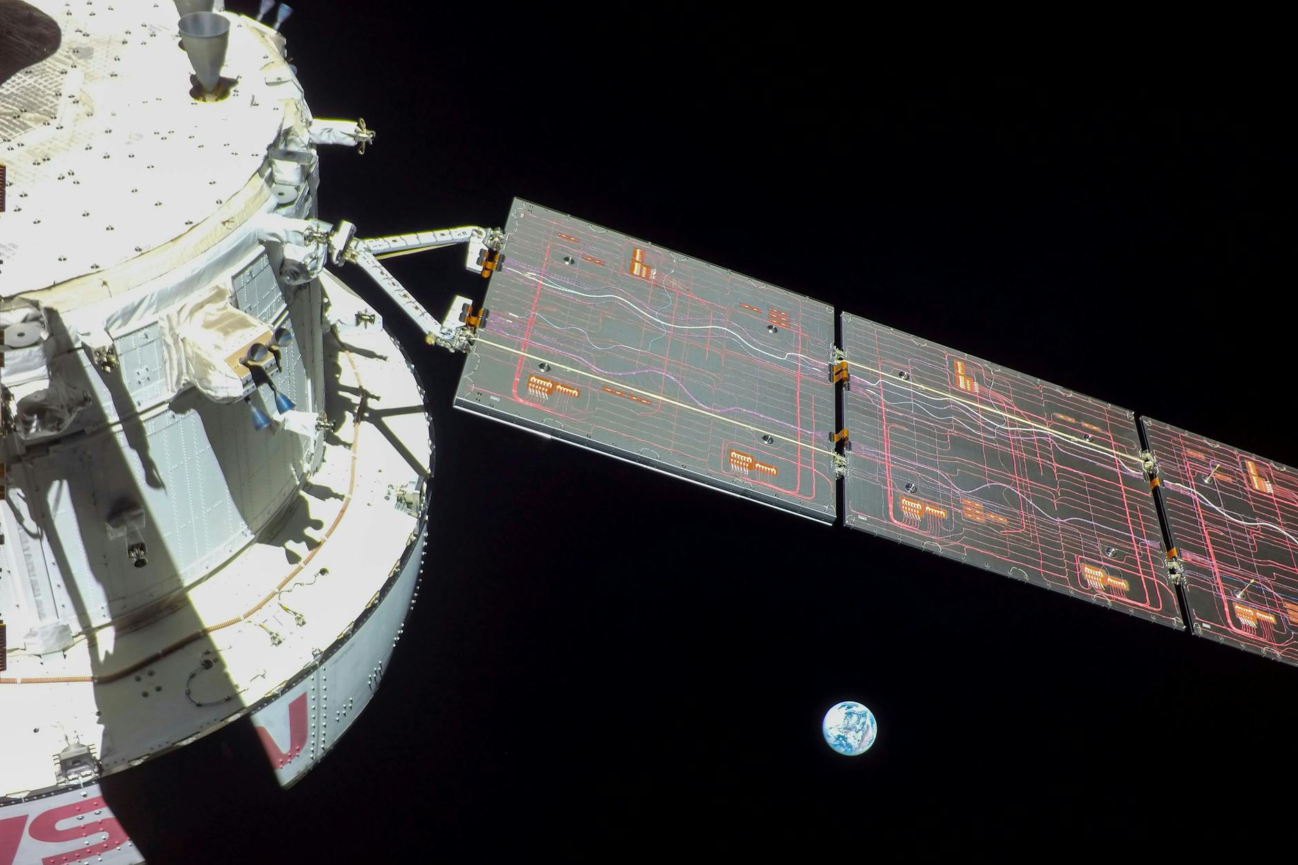 Die Wettraumkapsel Orion der Mondmission Artemis 1 