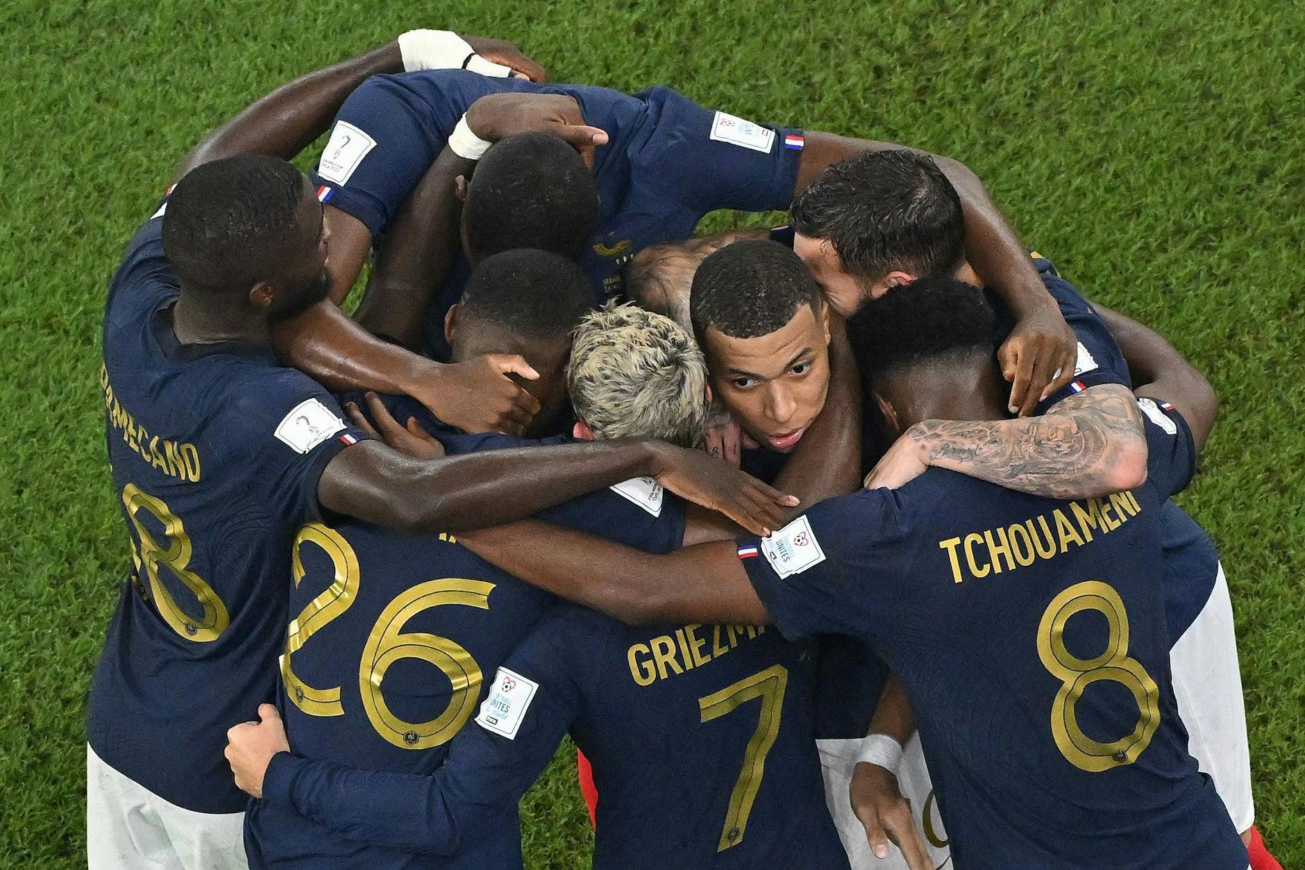 Verschworener Haufen mit Kylian Mbappé als herausragender Figur: die Franzosen