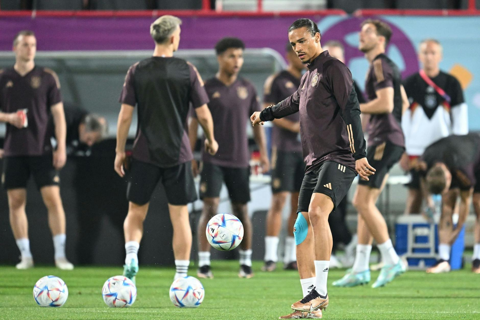 War im DFB-Abschlusstraining dabei: Leroy Sané.