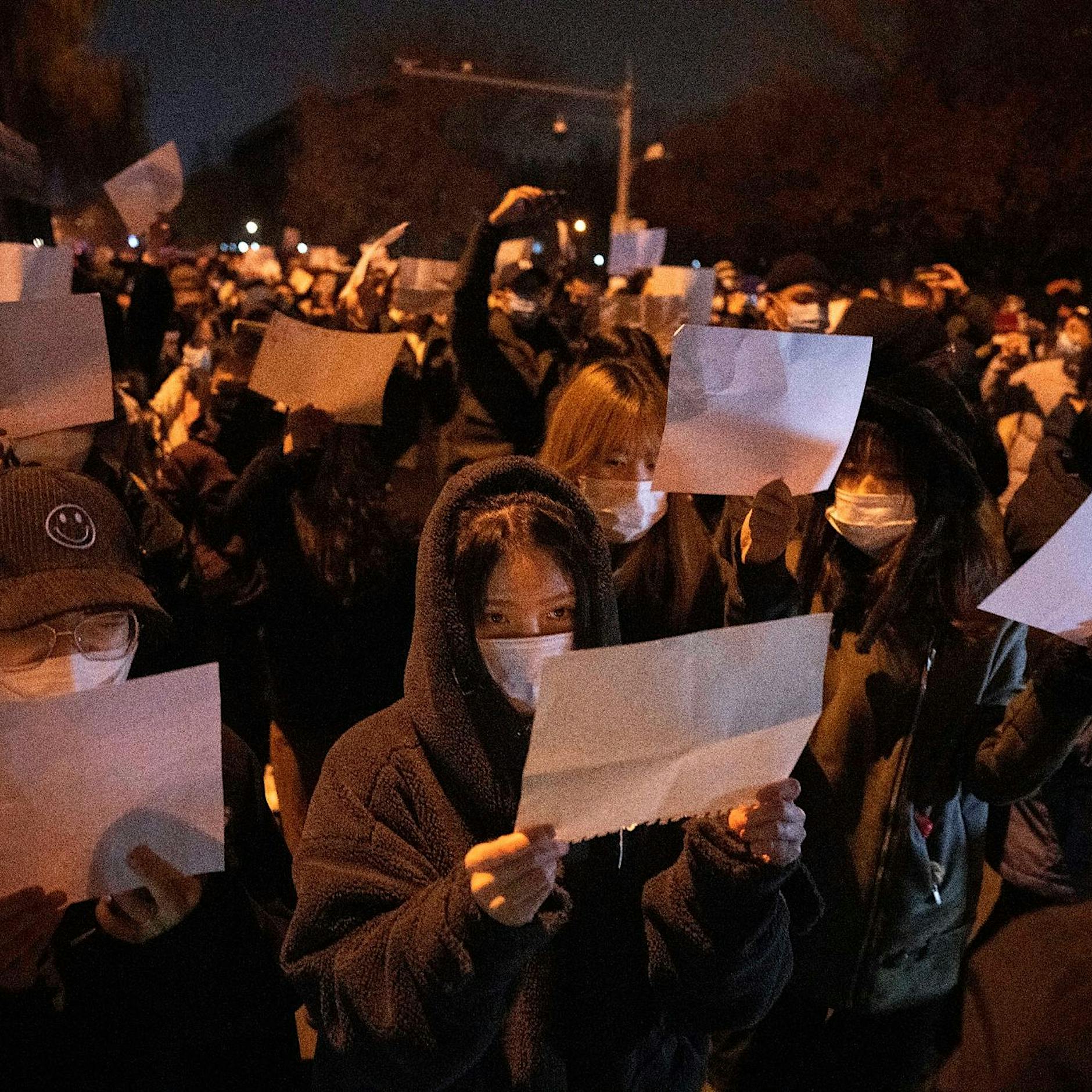 Proteste in China: Polizei nimmt zwei Menschen in Shanghai fest