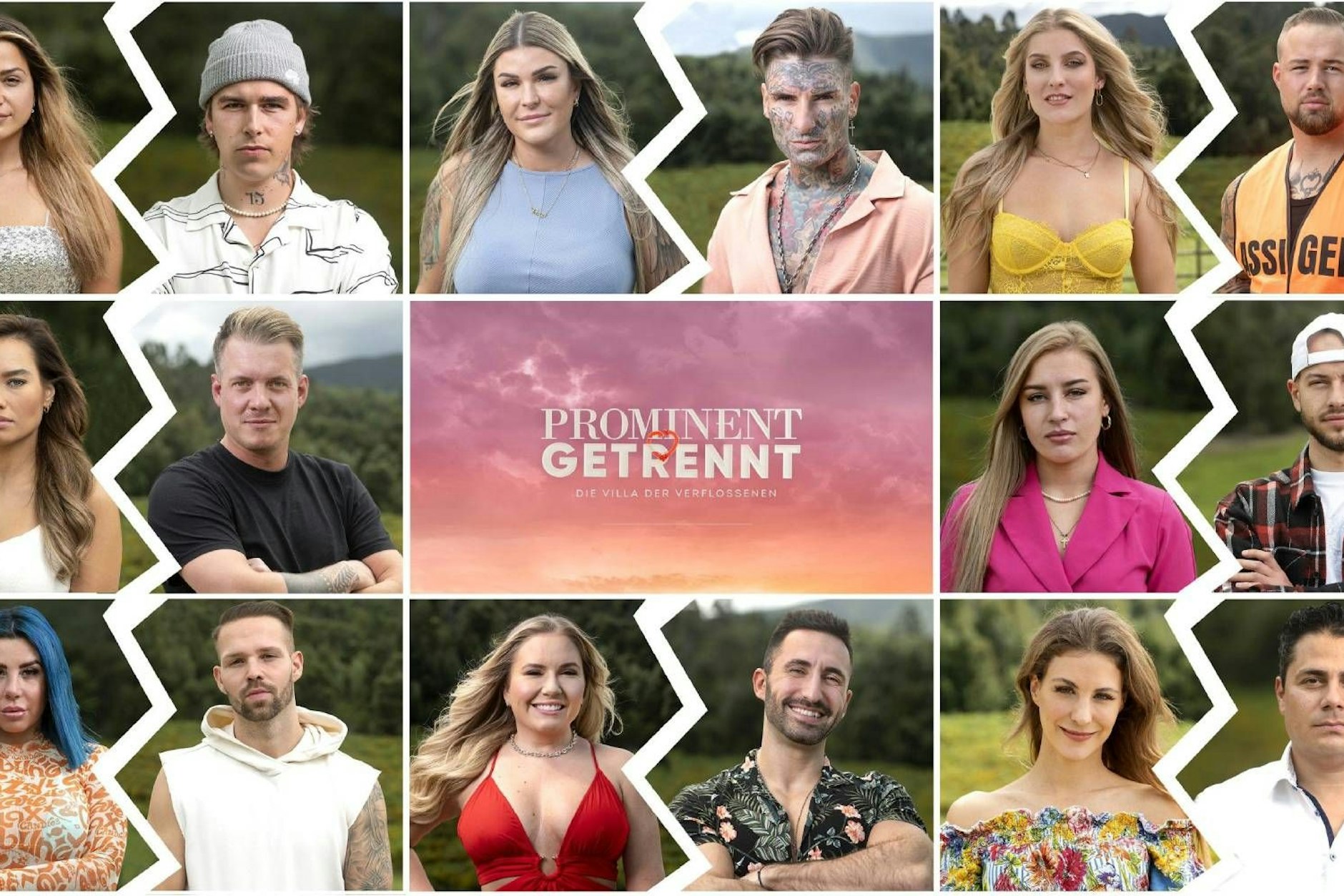 Die Kandidatinnen und Kandidaten der zweiten Staffel "Prominent getrennt"