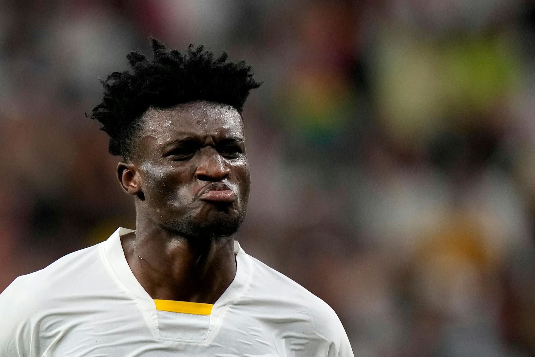 Ghanas Mohammed Kudus jubelt nach seinem Tor zum 3:2-Sieg gegen Südkorea.