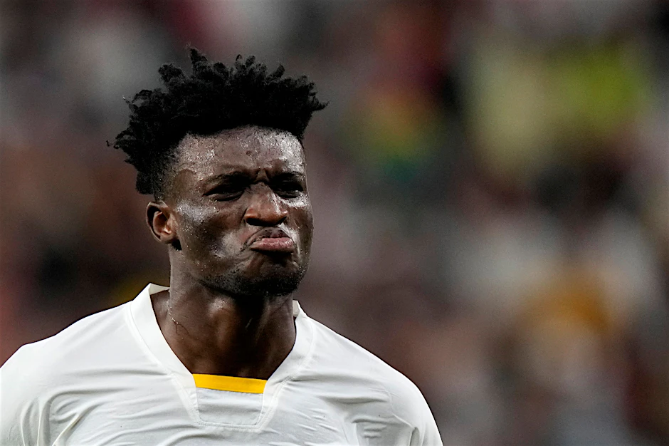 Ghanas Mohammed Kudus jubelt nach seinem Tor zum 3:2-Sieg gegen Südkorea.