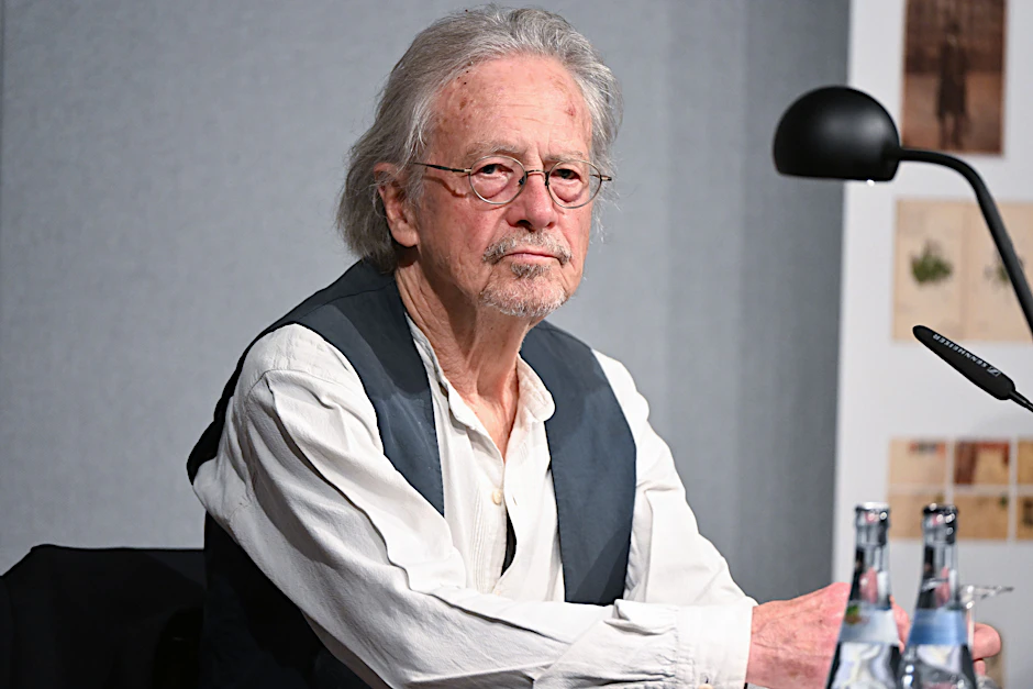 Literaturnobelpreisträger Peter Handke, fotografiert bei einer Lesung im Deutschen Literaturarchiv in Marbach im Oktober dieses Jahres.