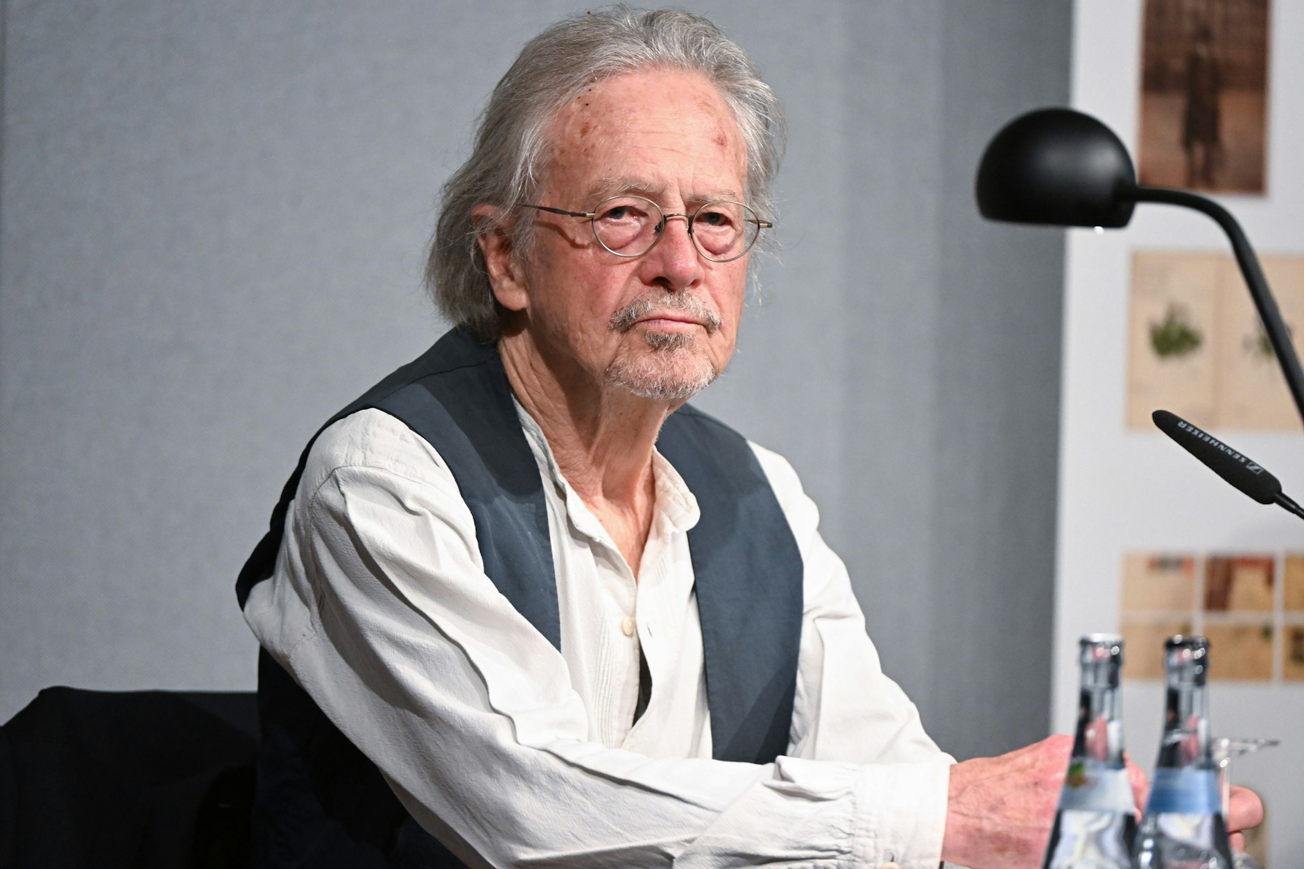 Literaturnobelpreisträger Peter Handke, fotografiert bei einer Lesung im Deutschen Literaturarchiv in Marbach im Oktober dieses Jahres.