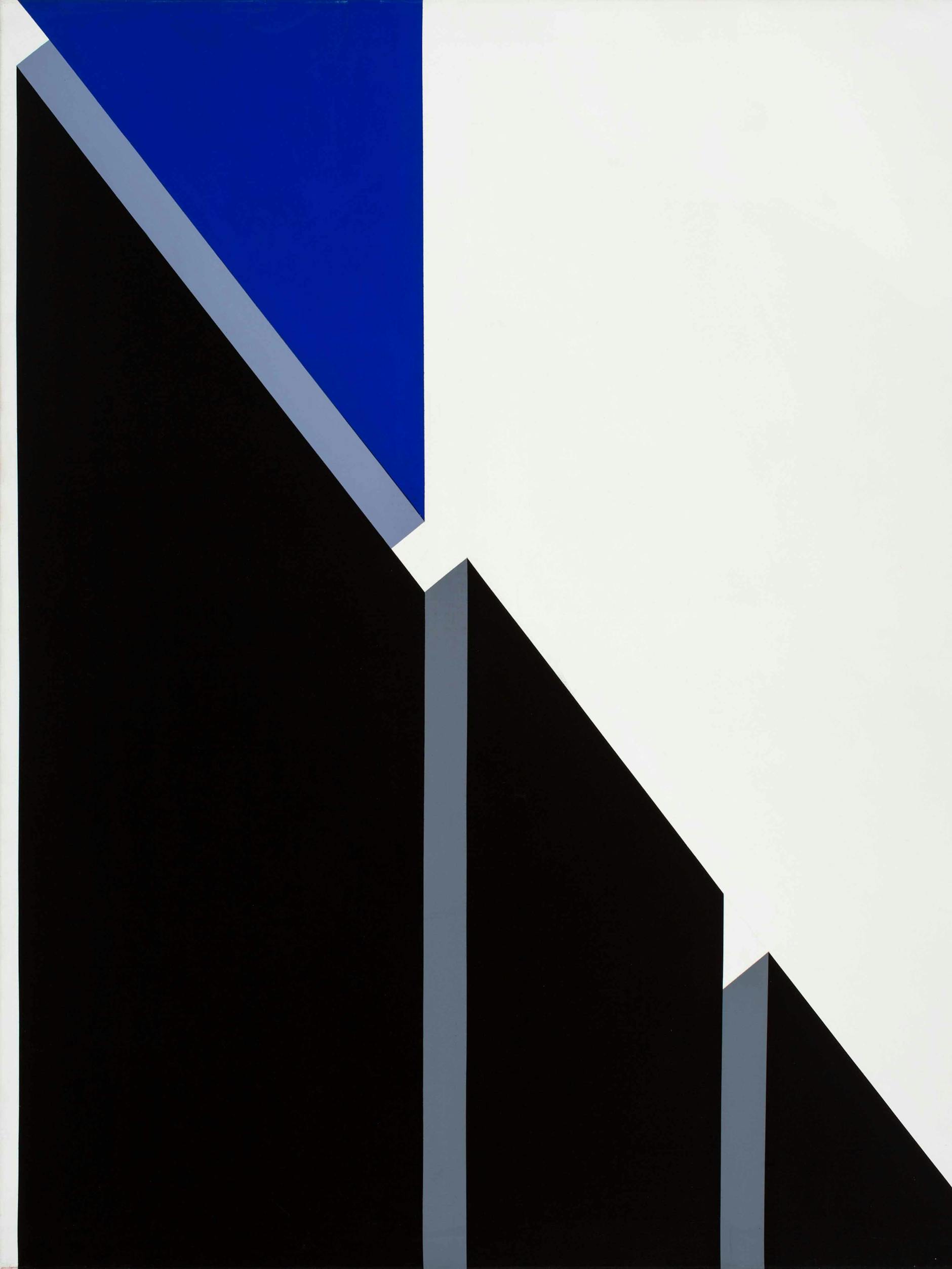 István Nádler: „Essen-Werden“, 1972, Acyrl auf Leinwand