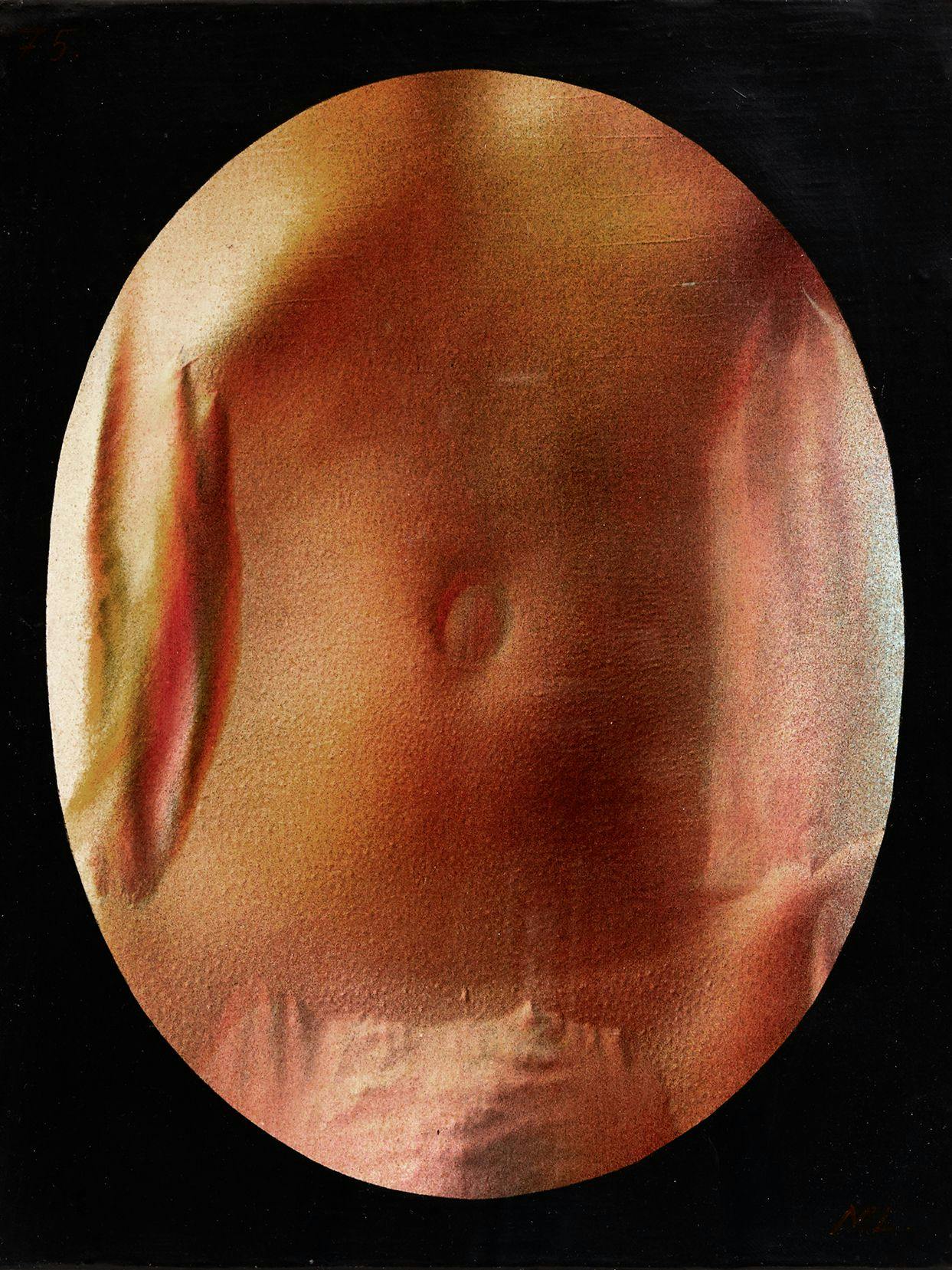  László Méhes: „Nabel“, 1975, Öl auf Leinwand 