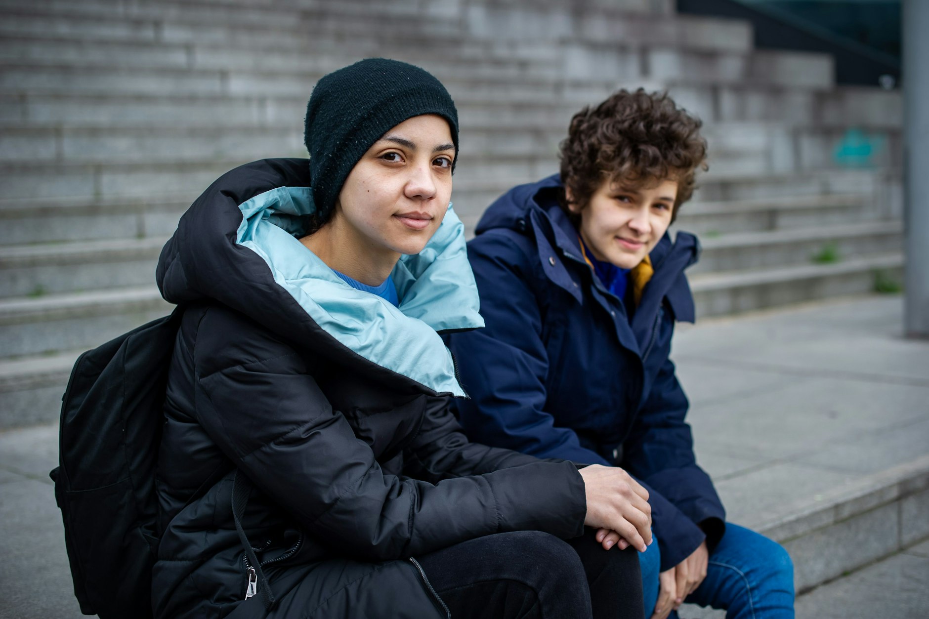 Easy und Faith kamen vor neun Monaten aus der Ukraine nach Berlin. Trotz intensiver Suche haben sie noch immer keine Wohnung gefunden.&nbsp;