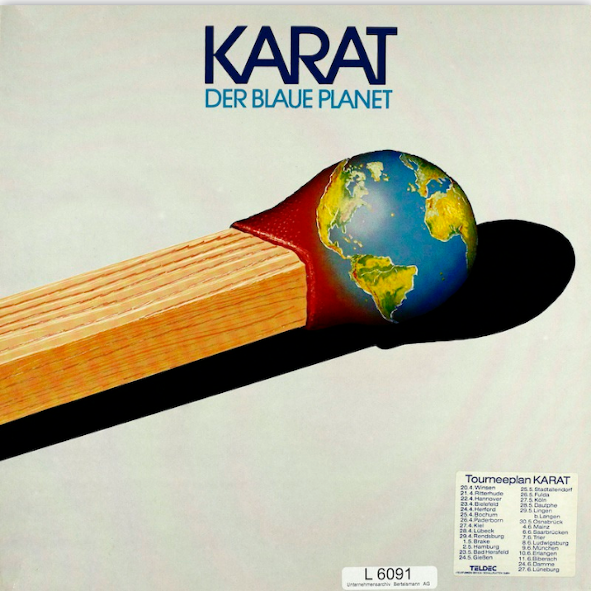 So erschien das Album Der blaue Planet im Westen beim Teldec-Label Pool.