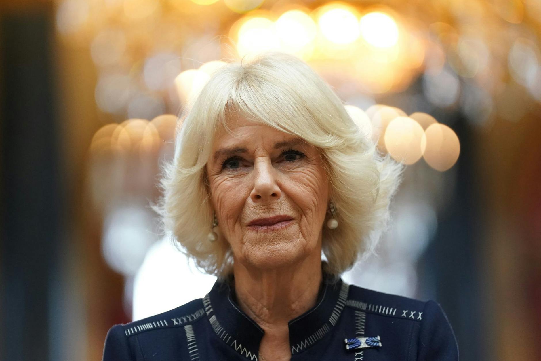 ARCHIV - Königsgemahlin Camilla bei einem Empfang in London.