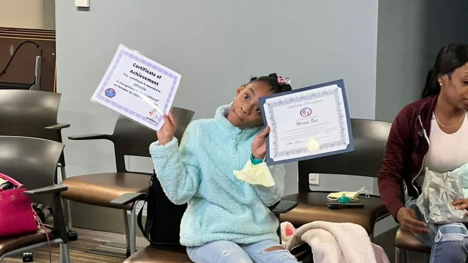 Für ihre Leistung als Geburtshelferin wurde die 10-jährige Miracle jetzt ausgezeichnet.