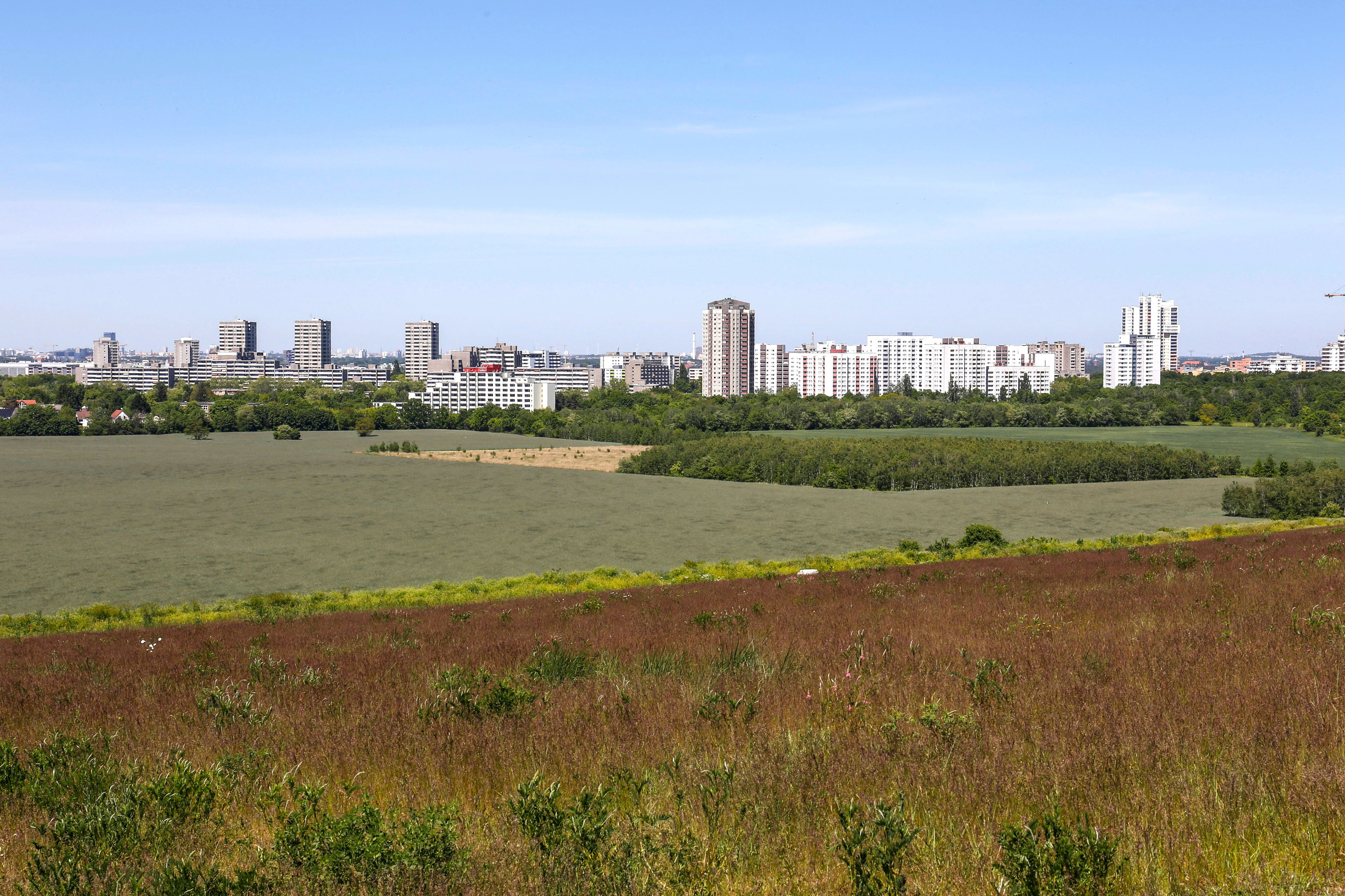 Blick auf die Berliner Gropiusstadt.