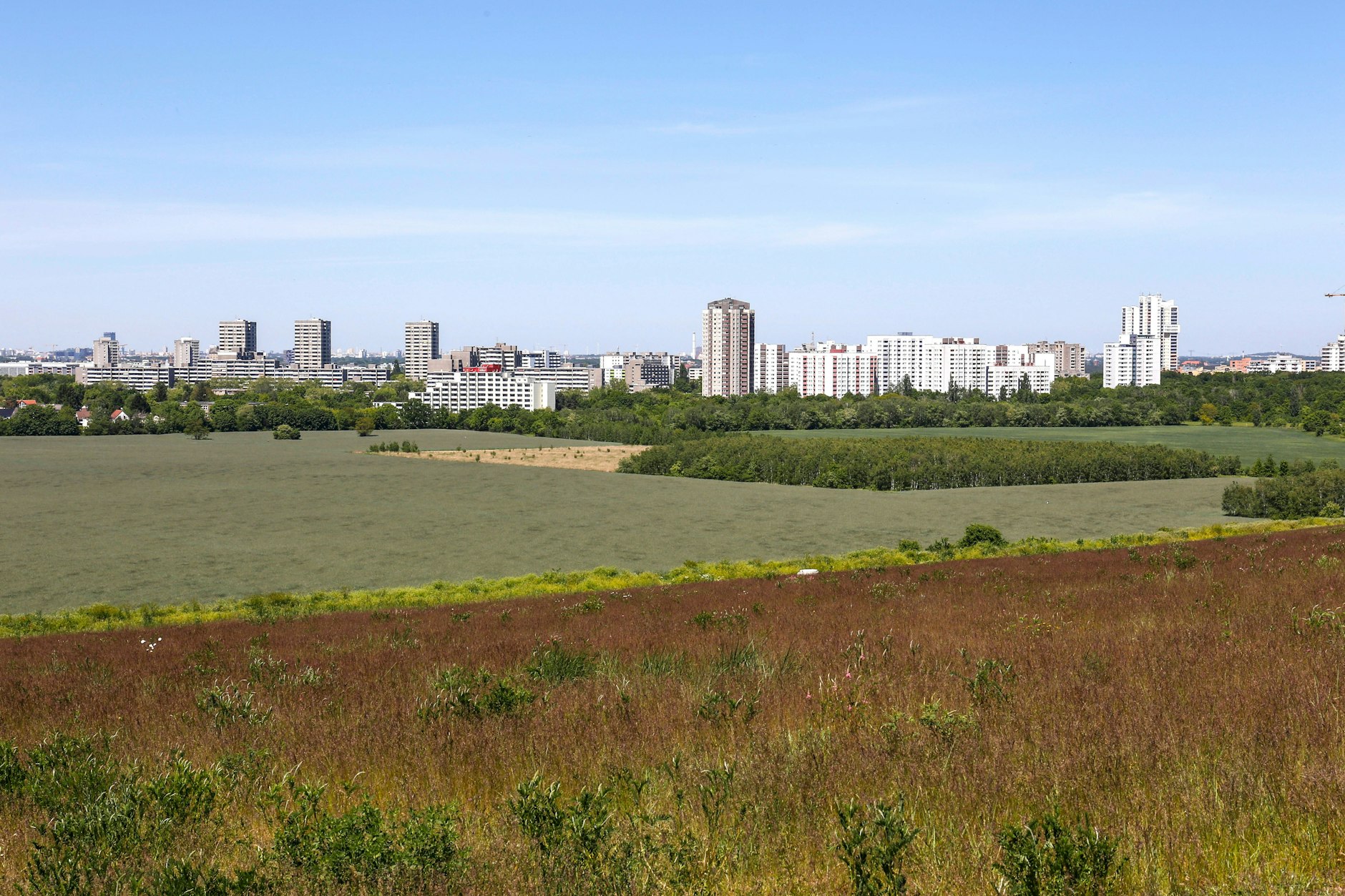Blick auf die Berliner Gropiusstadt.
