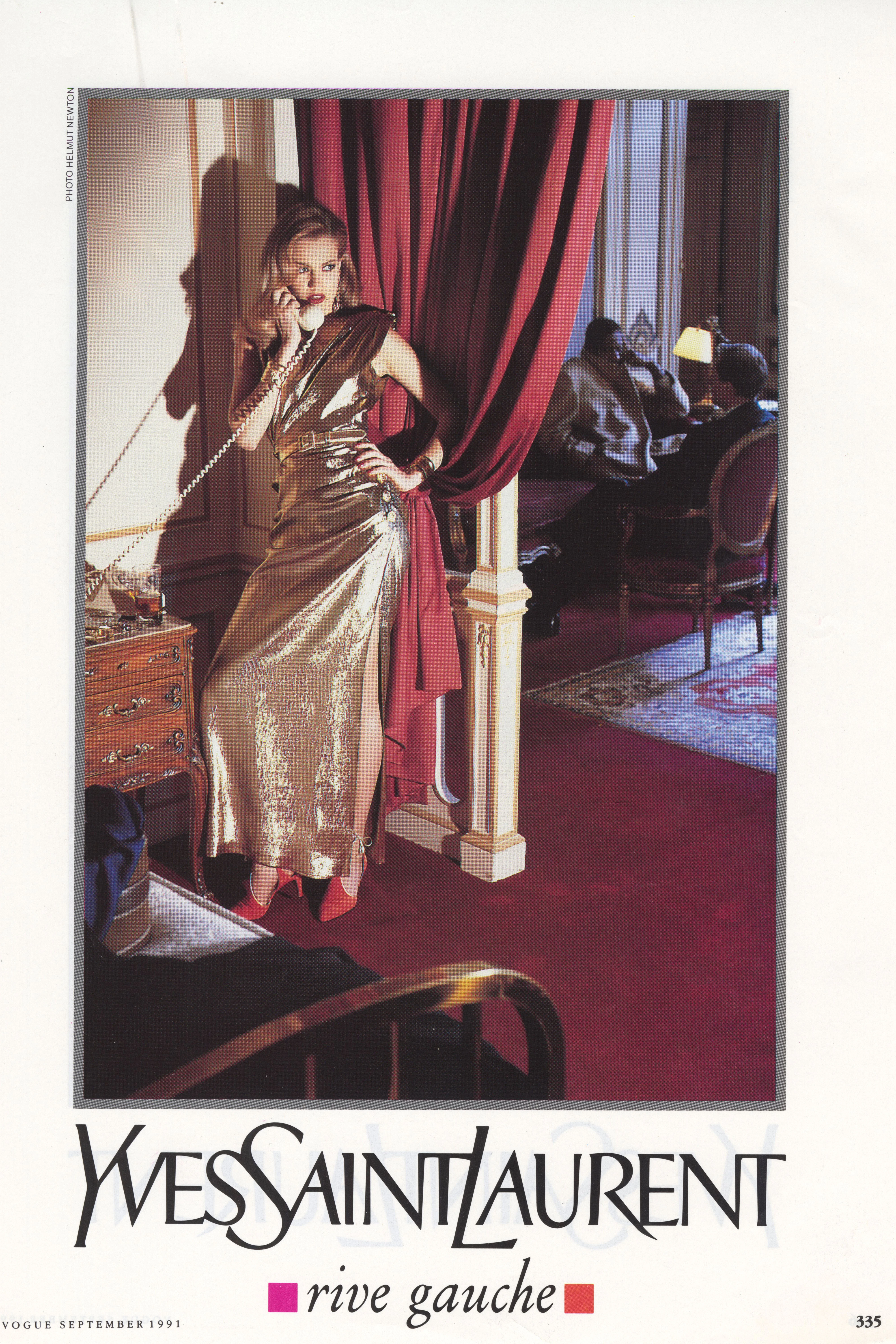 Helmut Newton für Yves Saint Laurent Rive Gauche, Kampagne, 1991