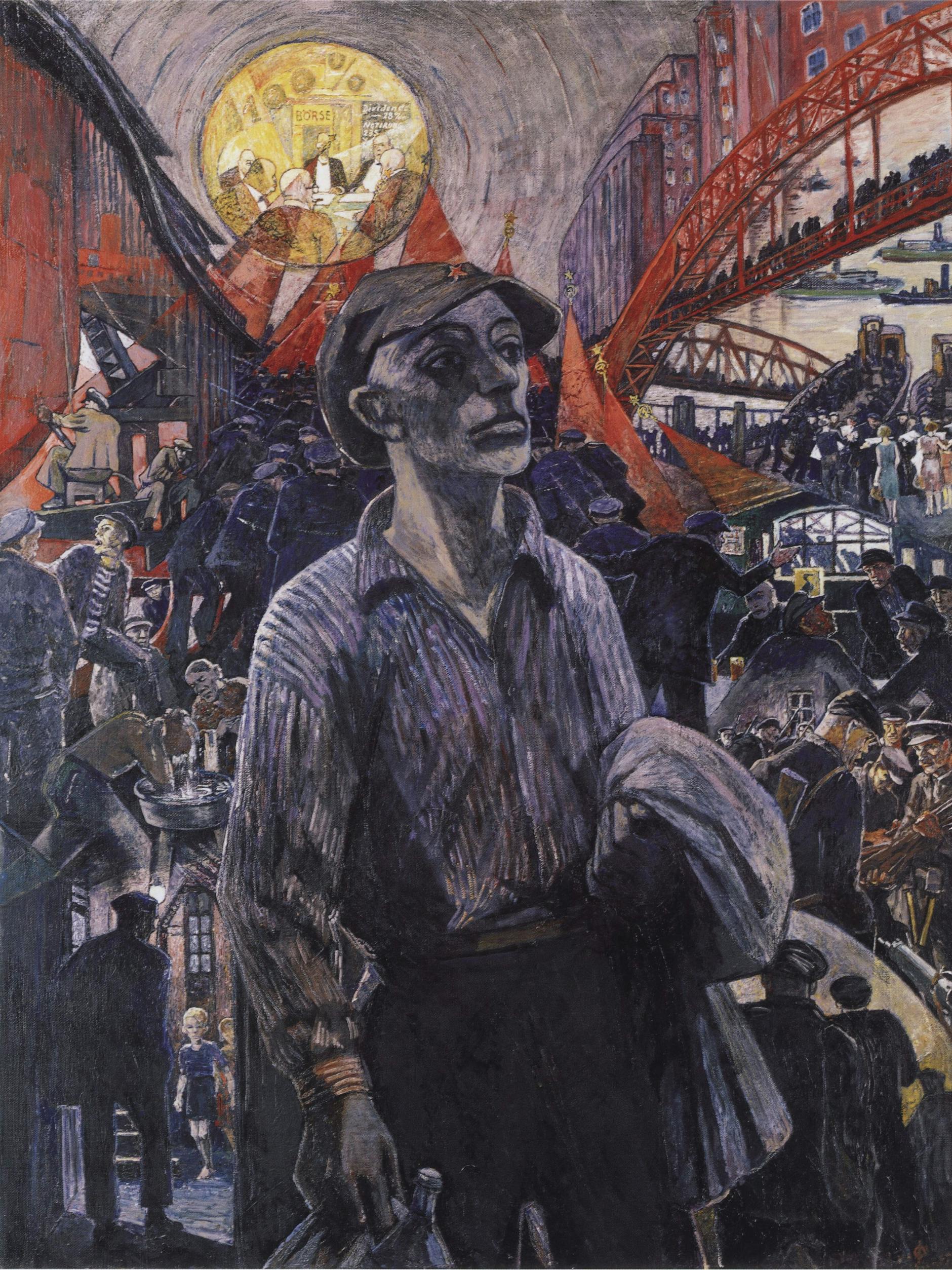 Heinrich Vogeler: Hamburger Werftarbeiter, 1928