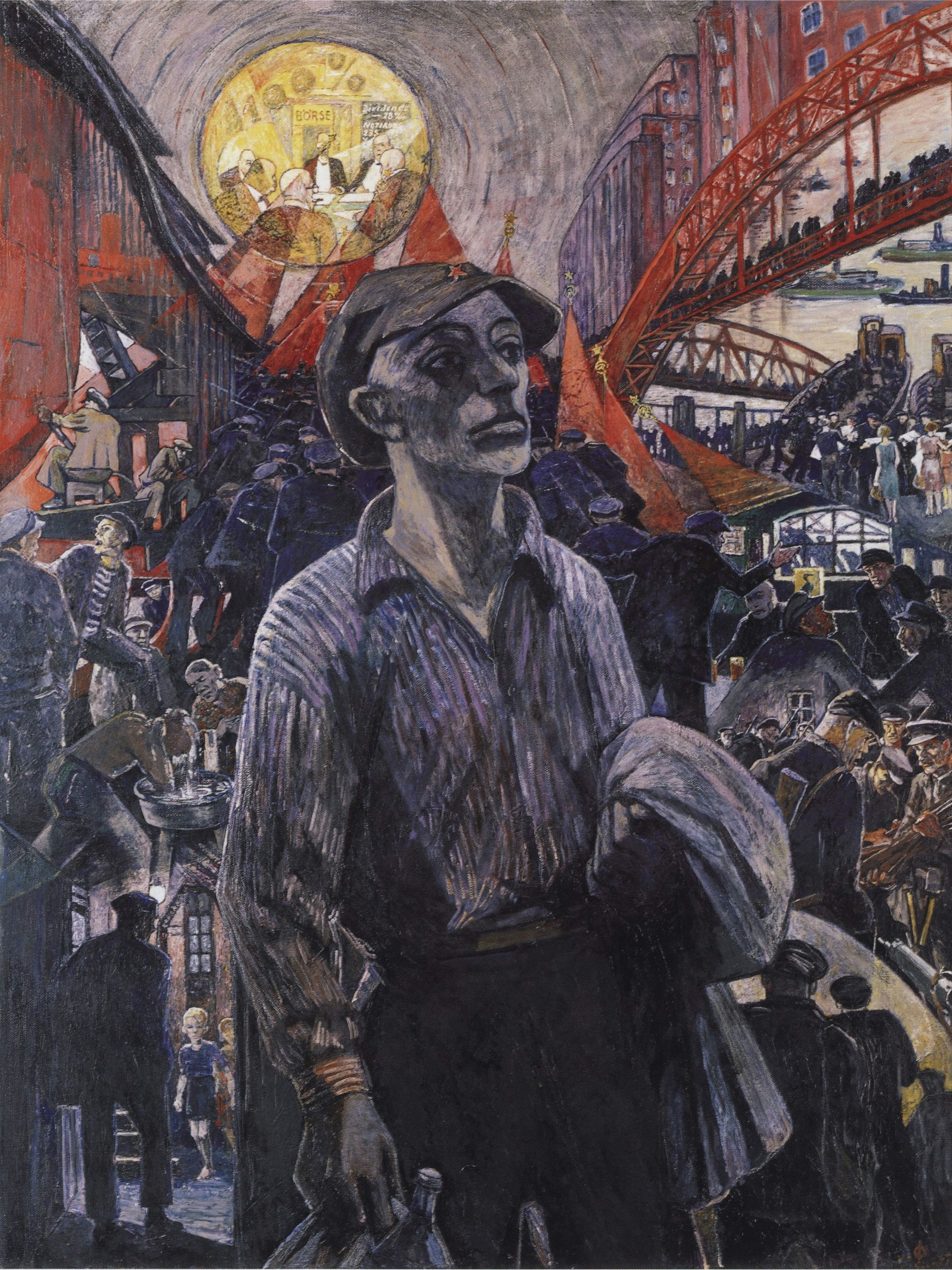 Heinrich Vogeler: Hamburger Werftarbeiter, 1928