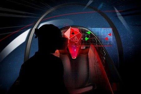 So könnte es im Cockpit des Kampfjets der Zukunft einmal aussehen.