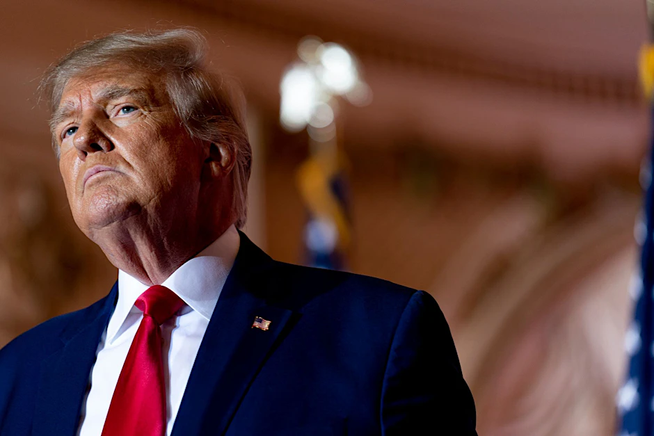 Ex-US-Präsident Donald Trump in seinem Anwesen Mar-a-Lago.  