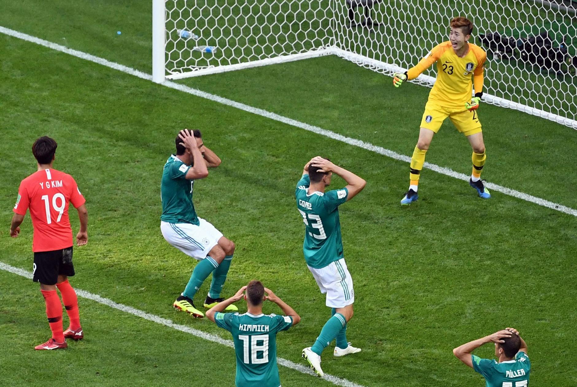 ARCHIV - Bei der Fußball-WM 2018 in Russland verlor Deutschland gegen Südkorea.