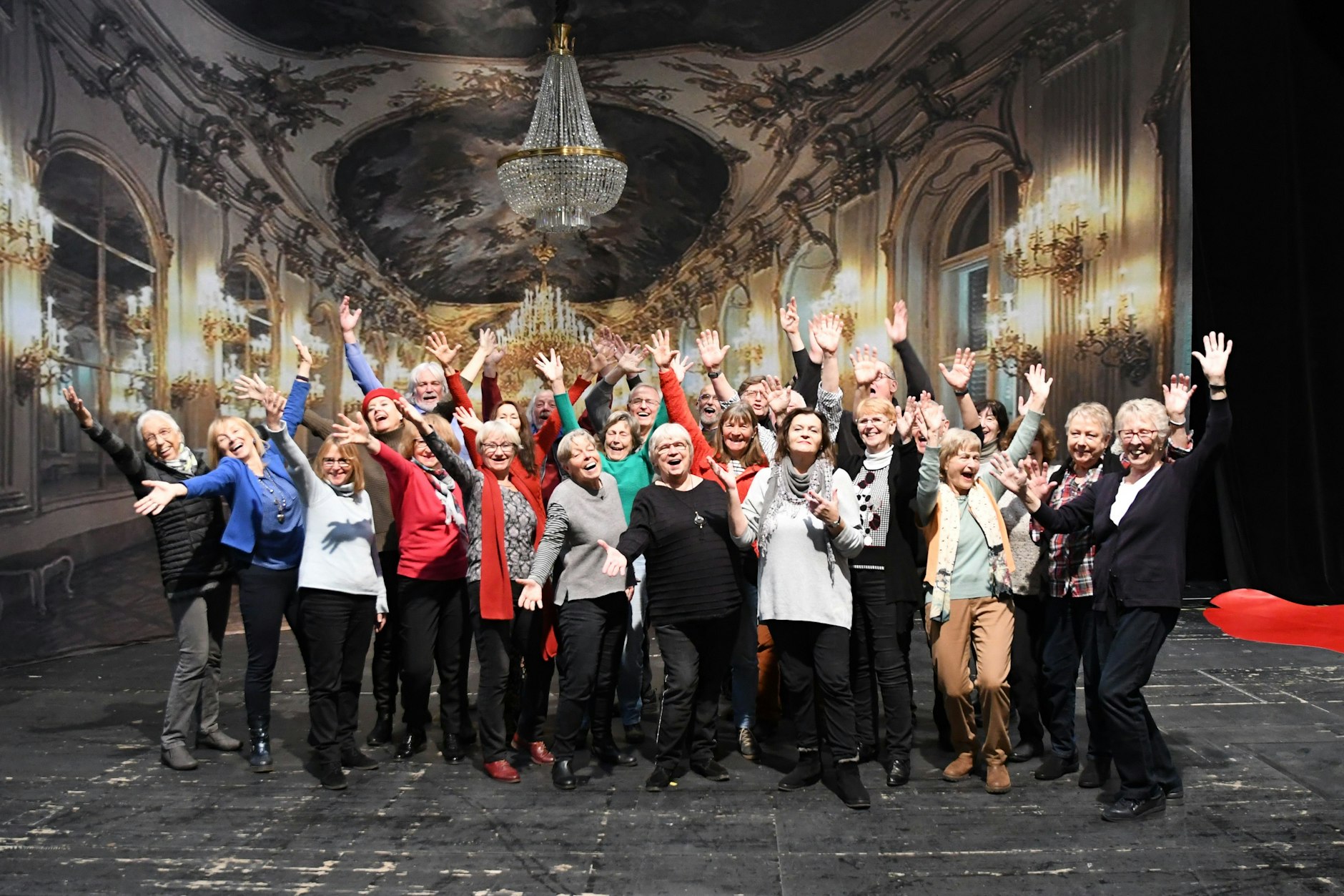 Lebensfreude pur beim Singen empfinden&nbsp; "Die Herzschrittmacher", Letzte Proben des Laienchors vor der ersten Premiere im Schillertehater am 12. Dezember