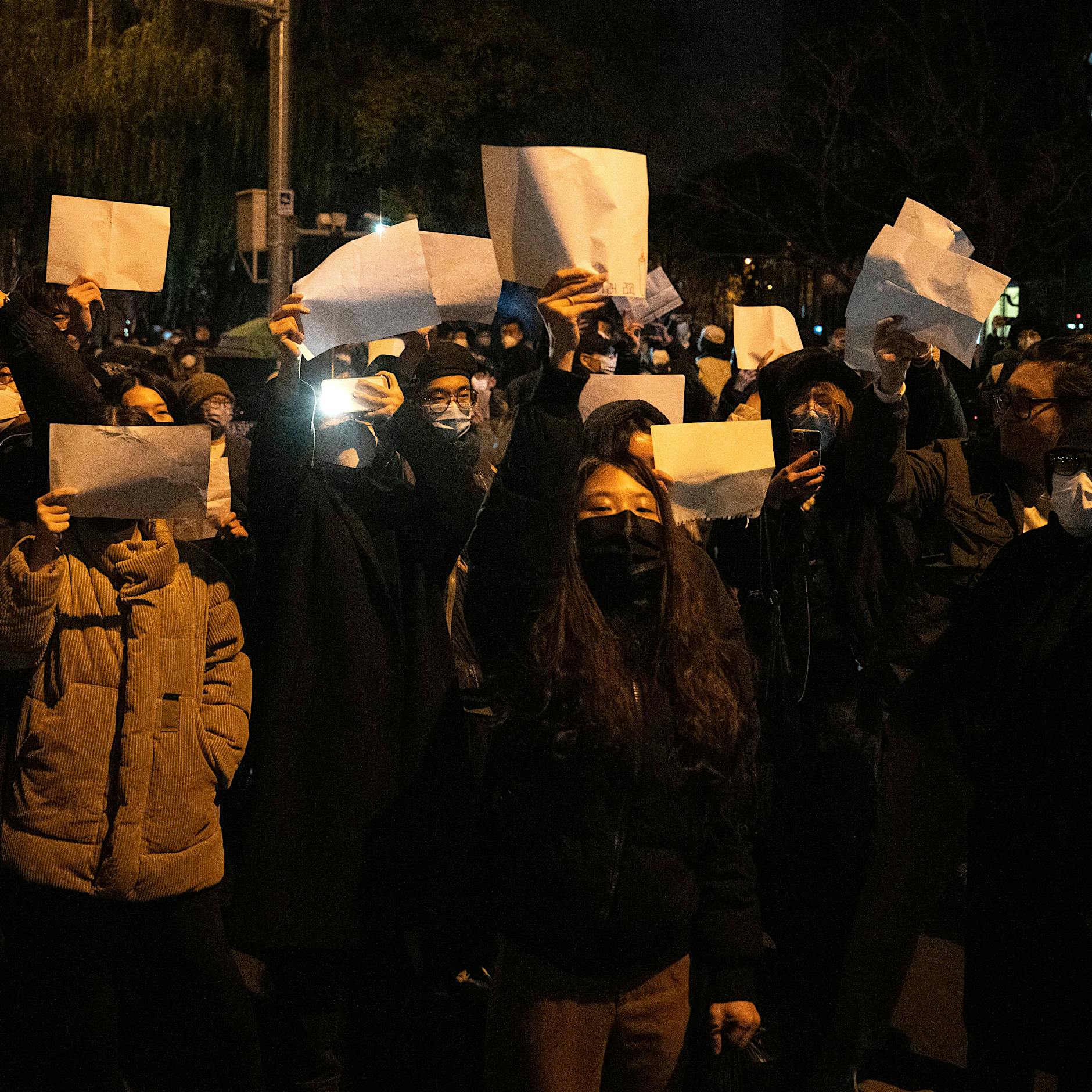 Proteste in China: „Wir brauchen Freiheit, wir brauchen keine PCR-Tests“