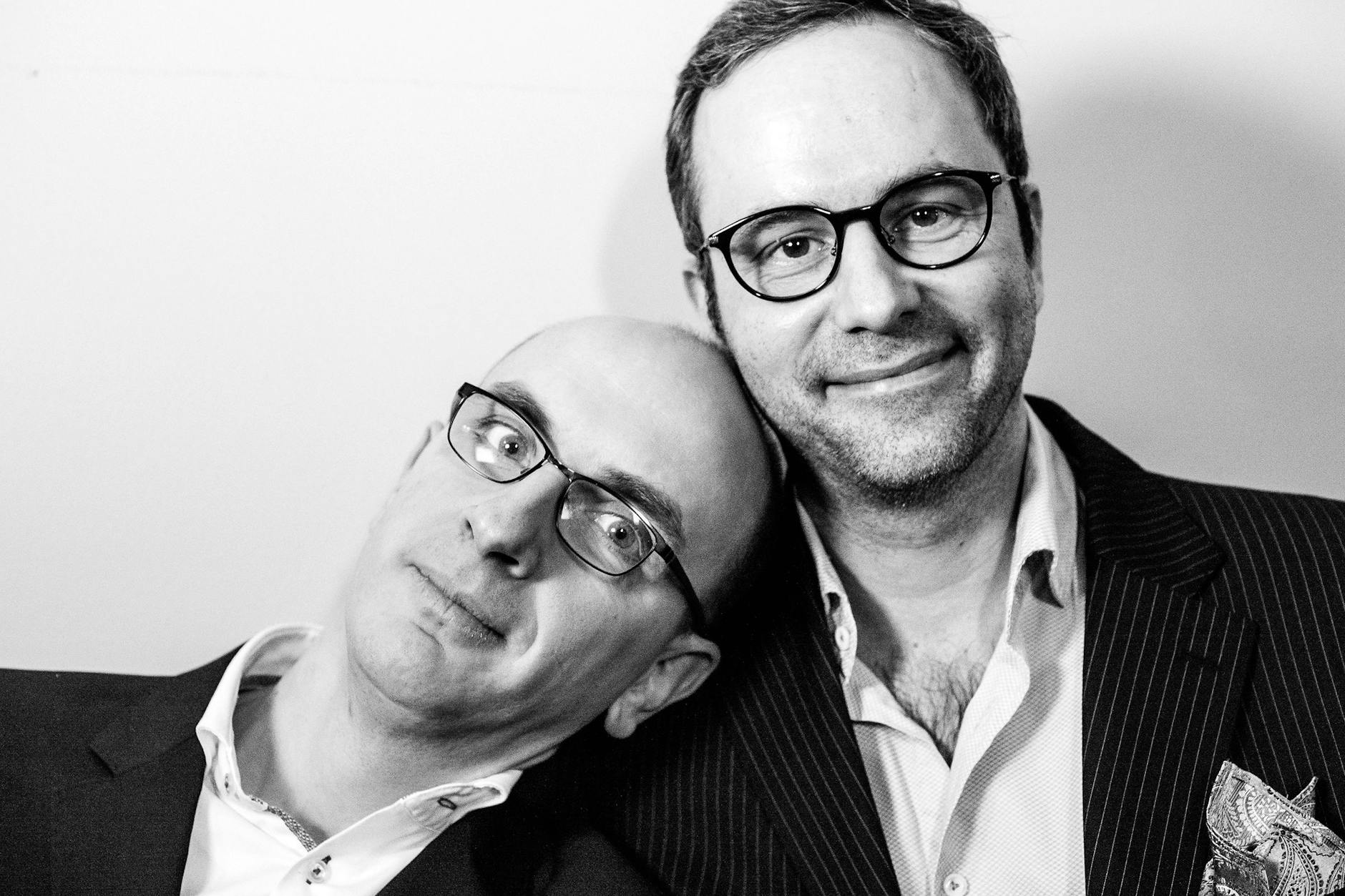 Die Radio-1-Podcastreihe „Krömer And Friends“, für die Jakob Hein und Kurt Krömer (v. l.) hier posieren, war jedenfalls seelisch gesünder als „Chez Krömer“.