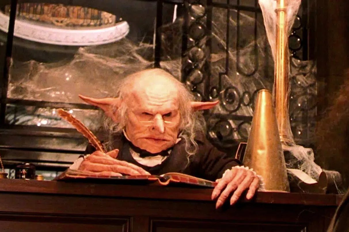 Dieser Goblin aus dem „Harry Potter“-Universum gehört zu den netteren Exemplaren seiner Art. 