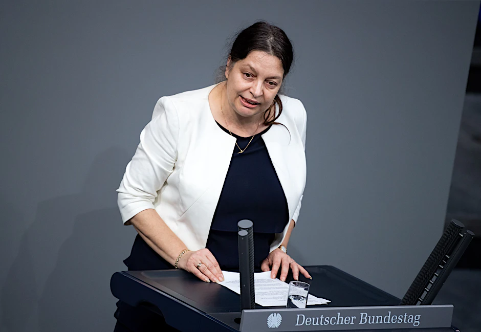 Birgit Malsack-Winkemann, damals Bundestagsabgeordnete der AfD, spricht bei der Haushaltsberatung des Etats vom Bundesministerium für Gesundheit im Deutschen Bundestag.&nbsp;