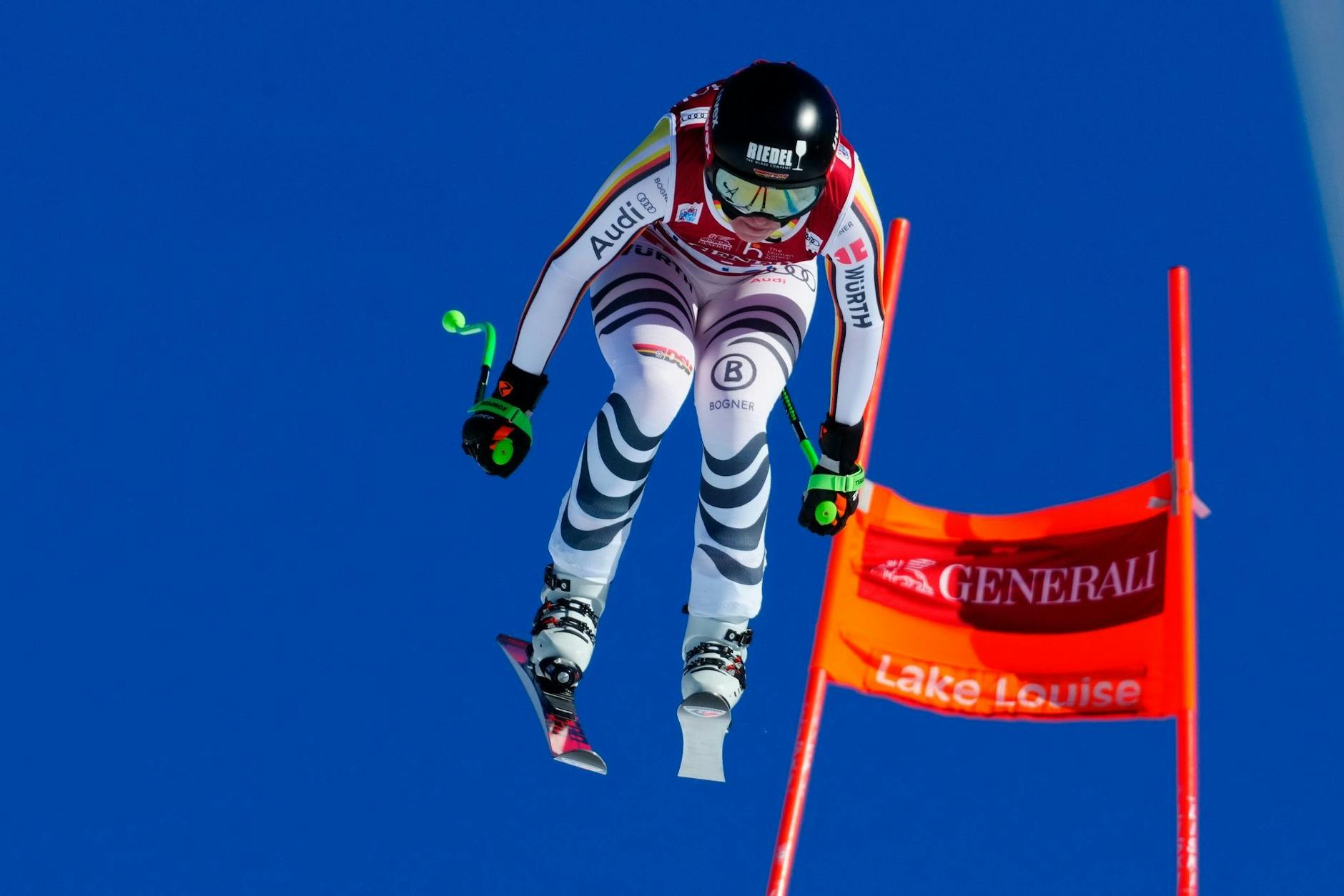 War nach Rang elf beim zweiten Weltcup in Lake Louise unzufrieden: Kira Weidle. /dpa