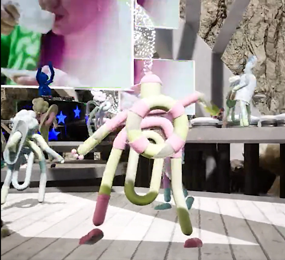 Die virtuelle Tanzfläche der EU im Metaverse aus einem Werbeclip der Global-Gateway-Initiative.
