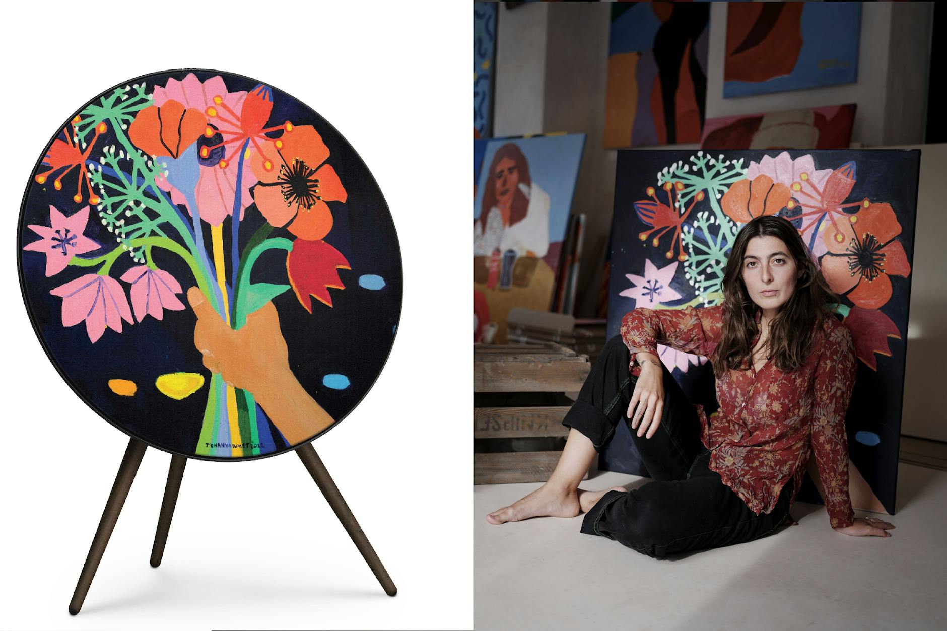 Eine Ménage-à-trois zwischen Kunst, Musik und Technik: Die Berlinerin Johanna Dumet hat die Box veredelt.