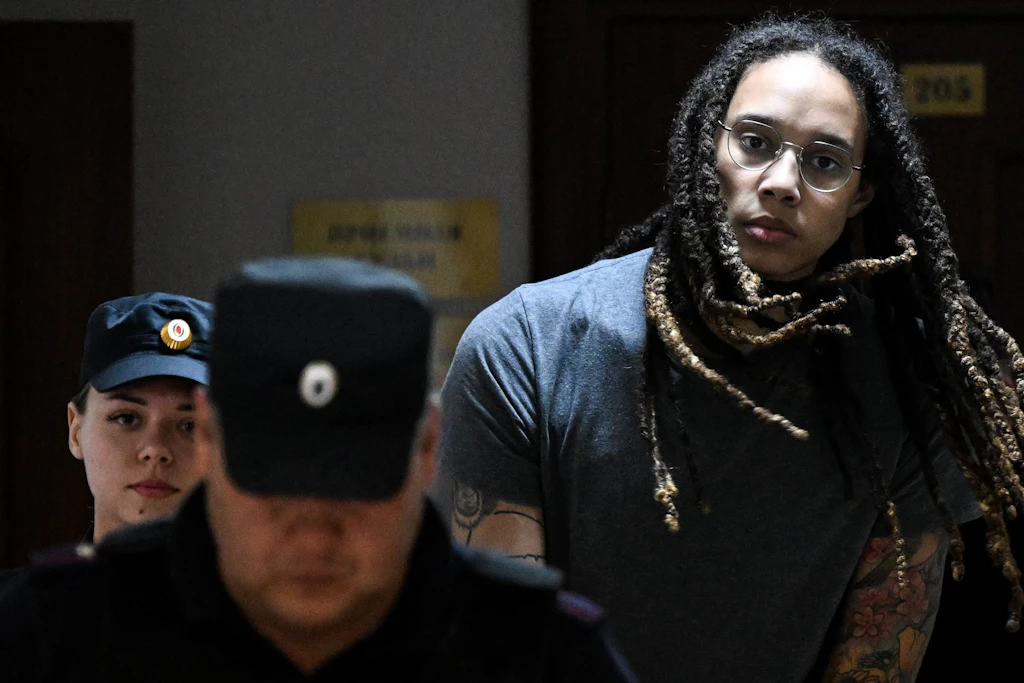Bereits über den Wolken: Brittney Griner befindet sich auf dem Weg nach Hause