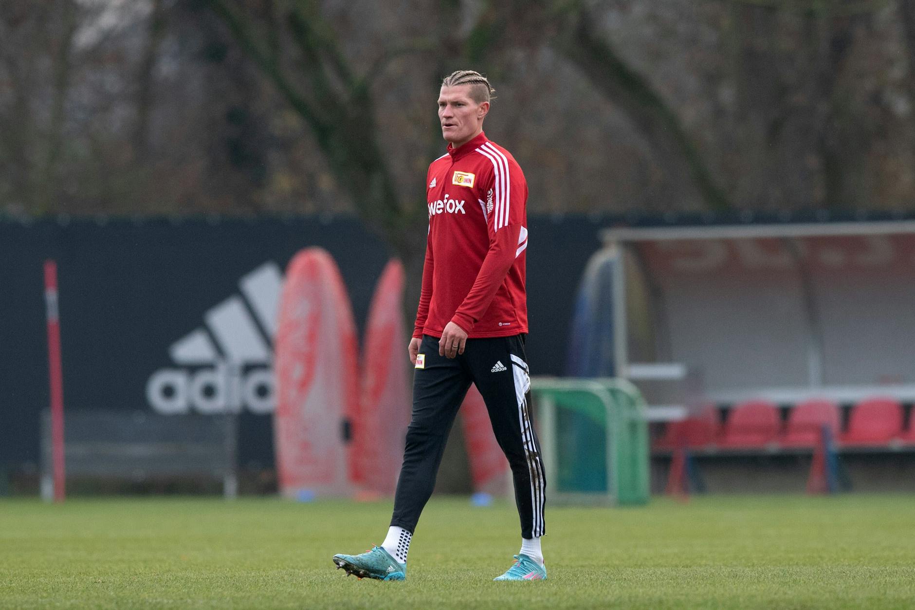 Kevin Behrens mischte beim 1. FC Union Berlin ebenfalls wieder im Teamtraining mit.
