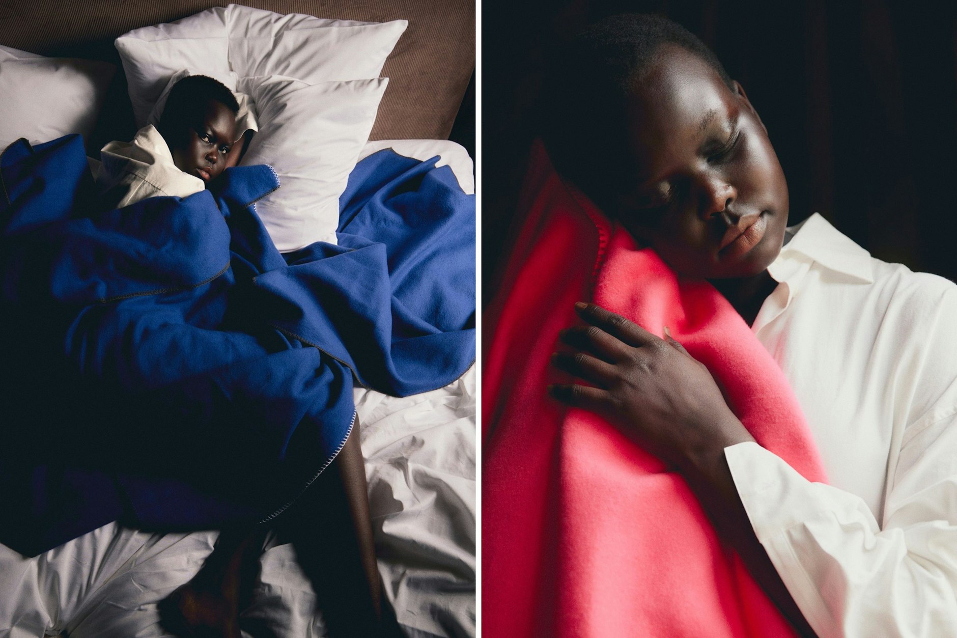 Fühlen sich gut an - und sehen auch so aus: Die Schals und Wohndecken des Berliner Labels Zellweger Warmwear.