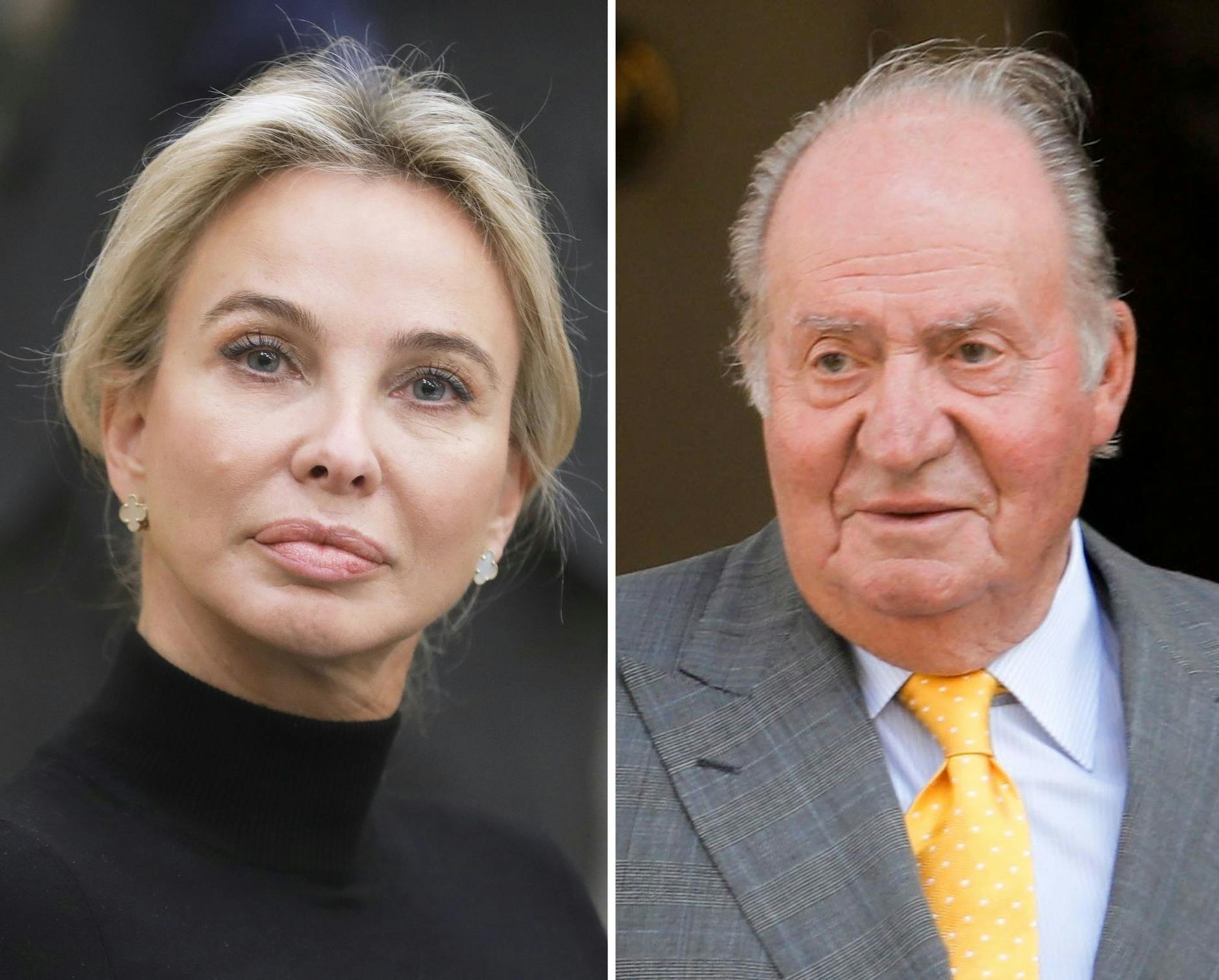ARCHIV - Die dänisch-deutsche Geschäftsfrau Corinna Larsen, die sich selbst als Corinna zu Sayn-Wittgenstein bezeichnet und Juan Carlos, ehemaliger König von Spanien. cia Uno/TASS/dpa