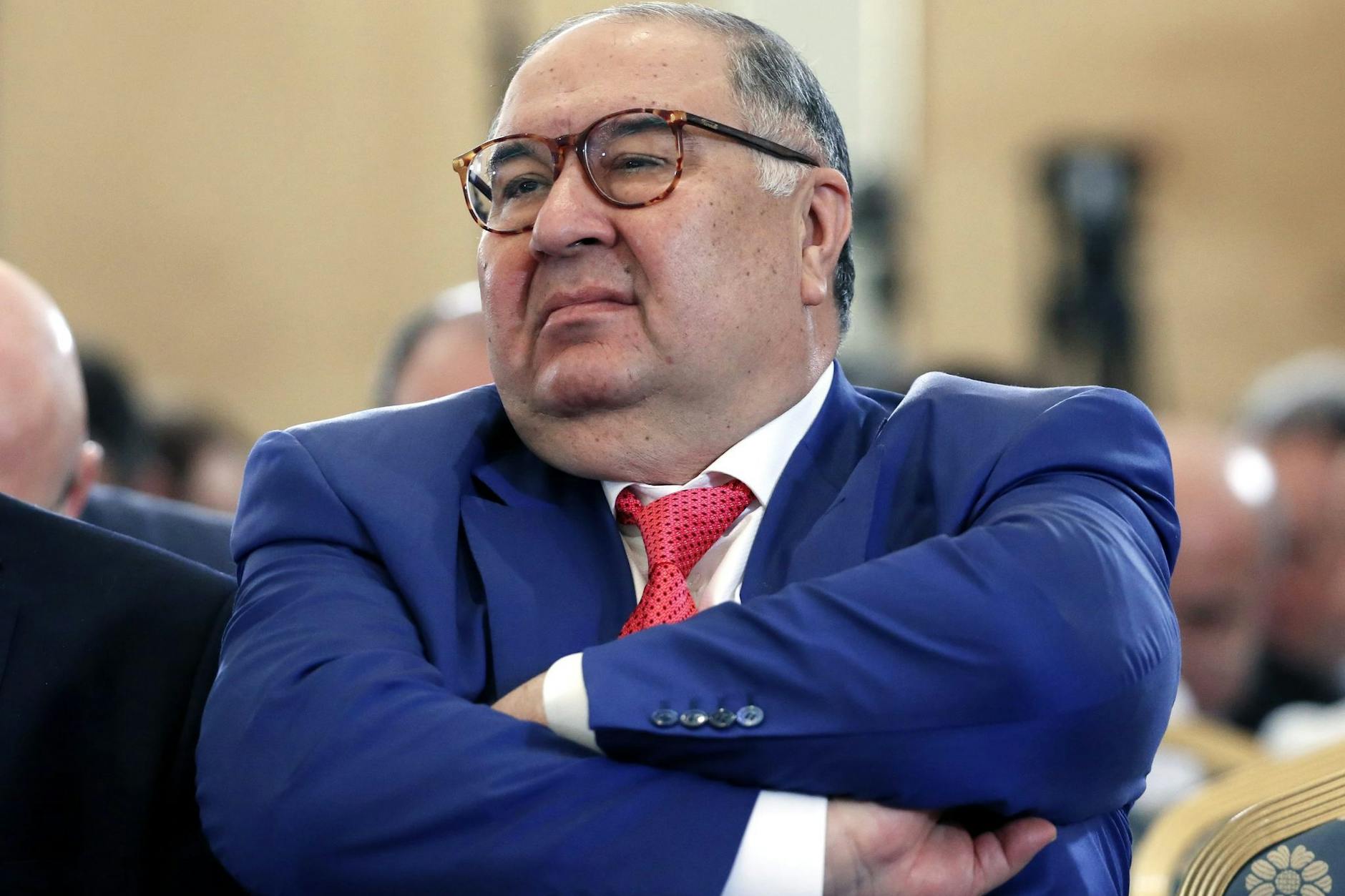Alischer Usmanow beim Kongress der Russischen Union der Industriellen und Unternehmer (RSPP) 2016 in Moskau. 