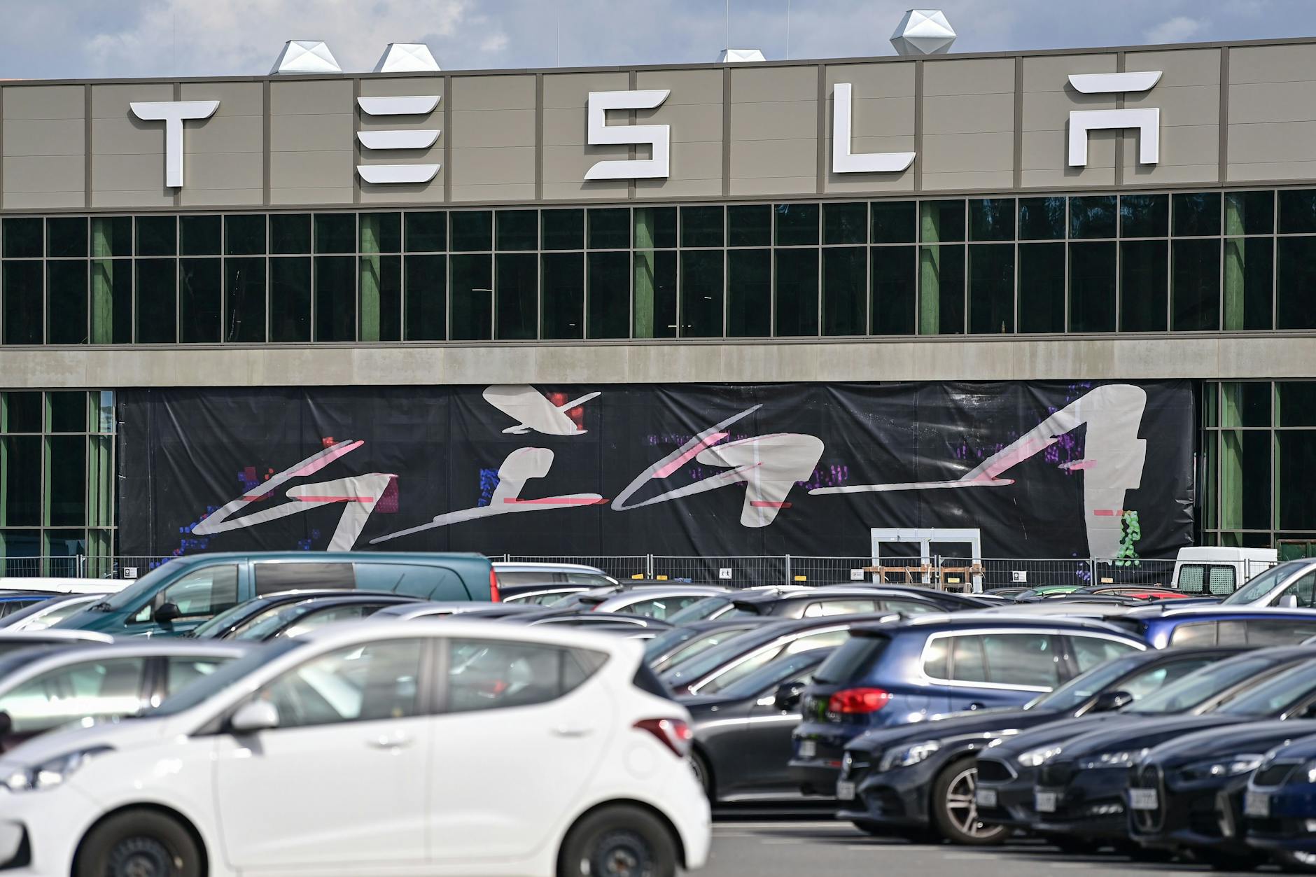 Tesla-Werk in Grünheide bei Berlin