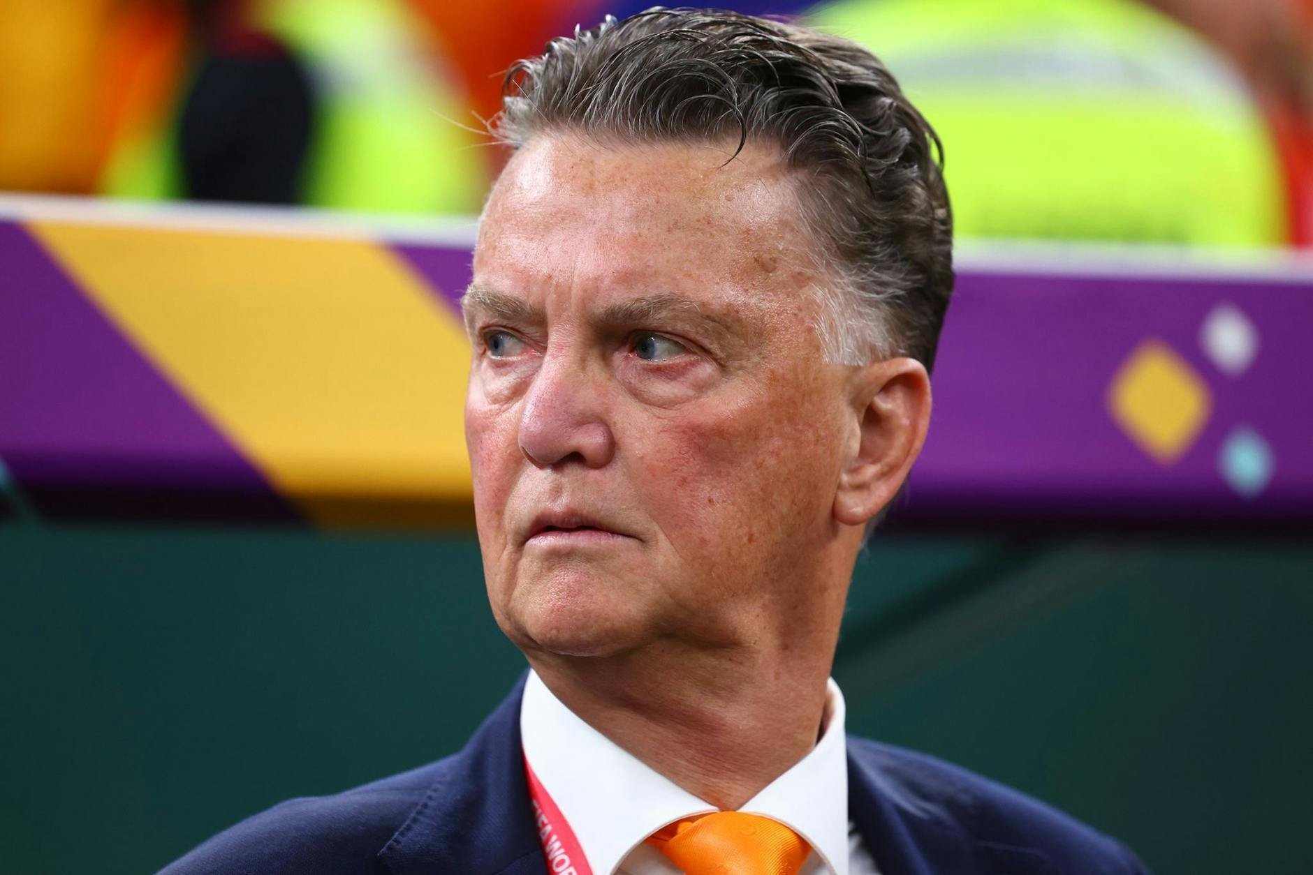 Der niederländische Trainer Louis Van Gaal zieht nach der Niederlage Bilanz.