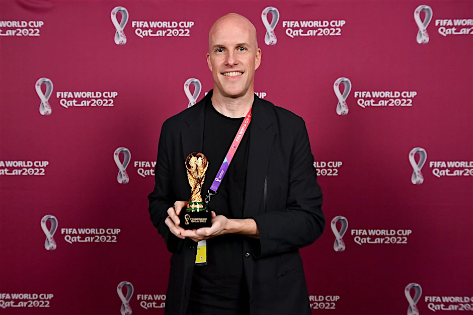Journalist Grant Wahl in Doha, Qatar am 29. November