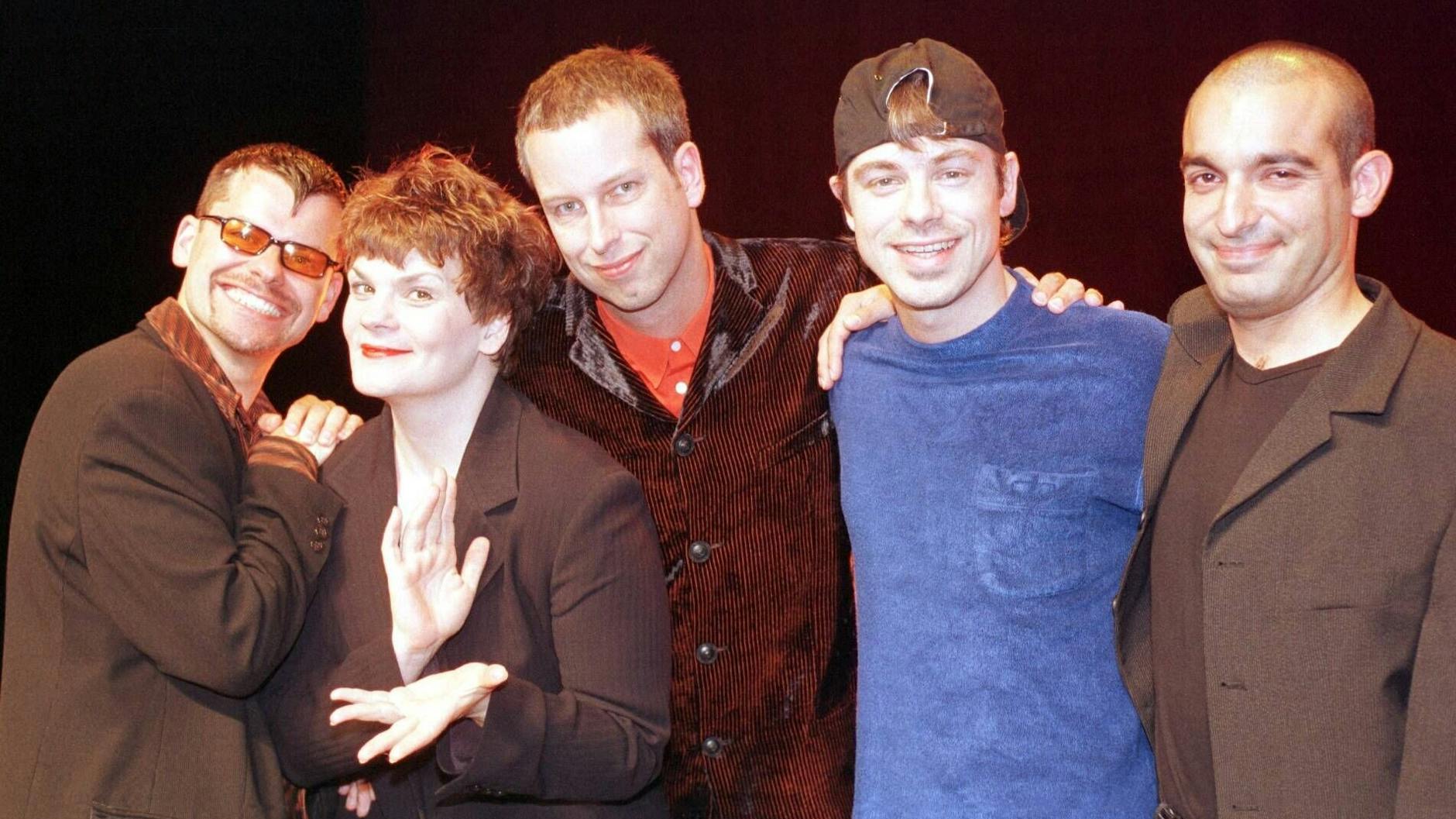 In Thomas Hermanns „Quatsch Comedy Club“ waren sie Stammgäste: Ingo Appelt, Gayle Tufts, Thomas Hermanns, Michael Mittermeier, Django Asül (v.l.).