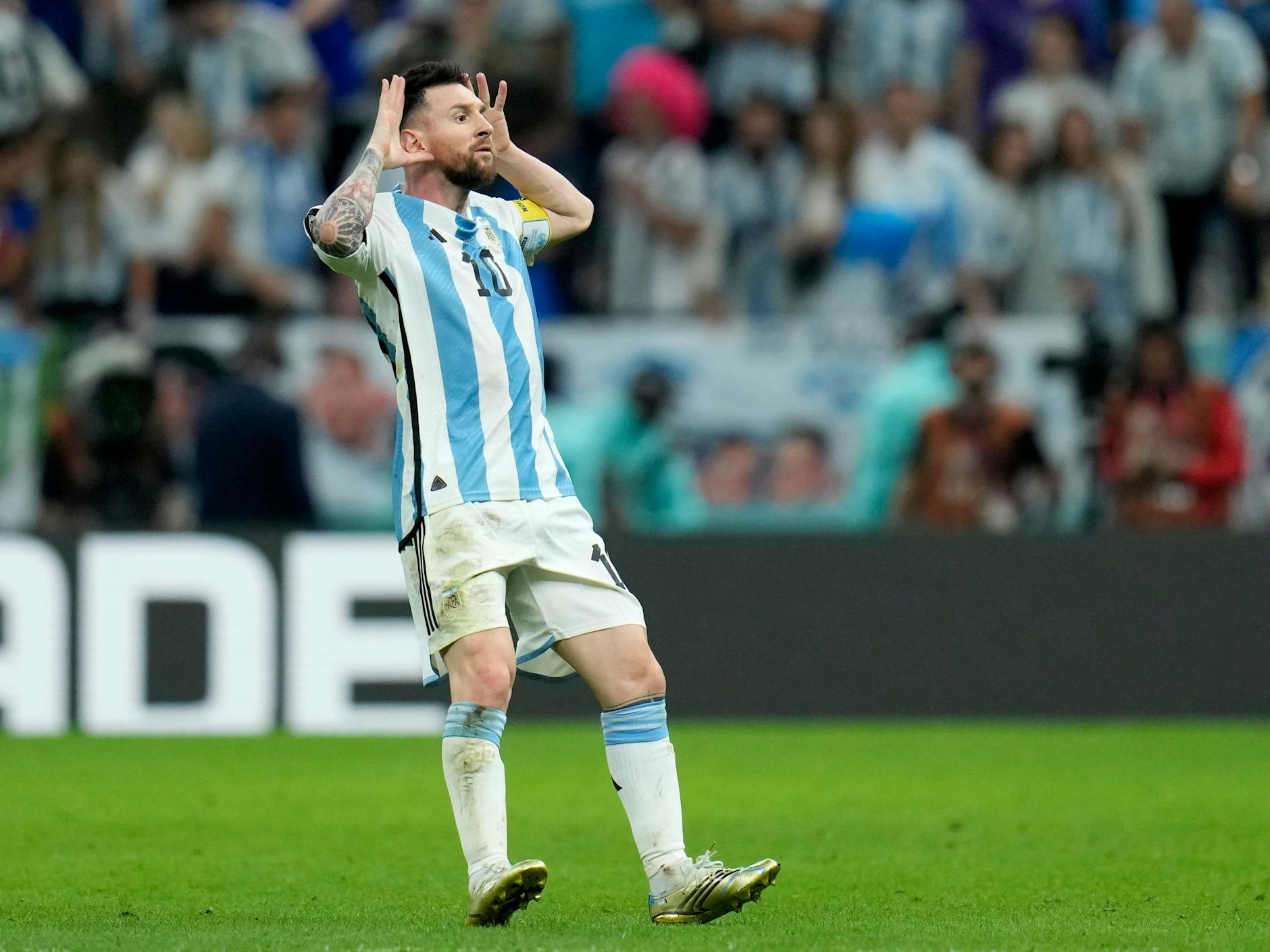 Lionel Messi provozierte nicht nur mit seinem Jubel.