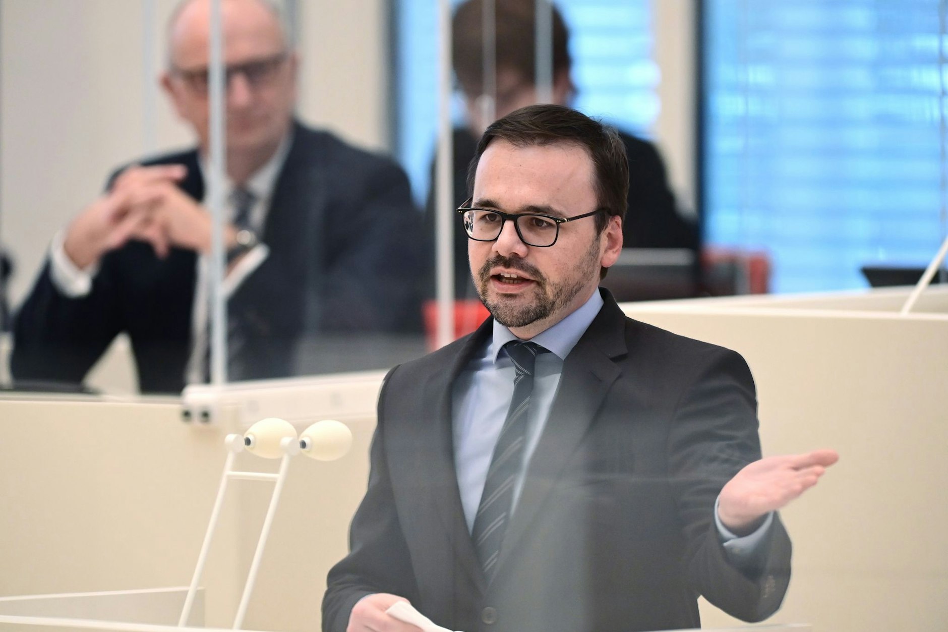 Jan Redmann, CDU-Fraktionsvorsitzender im brandenburgischen Landtag, will neuer Landesvorsitzender seiner Partei werden.