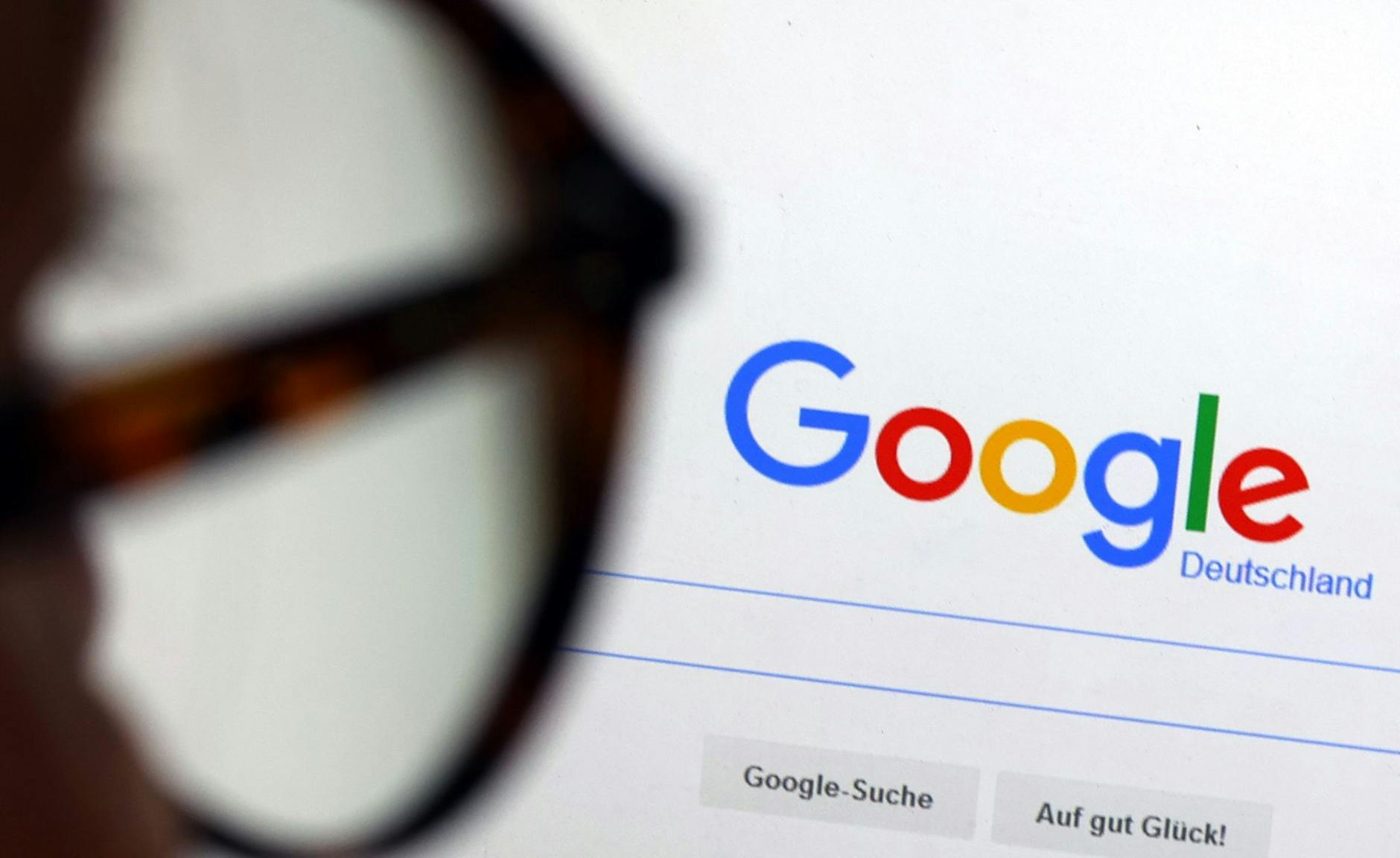 PRODUKTION - Die Startseite der Suchmaschine von Google.