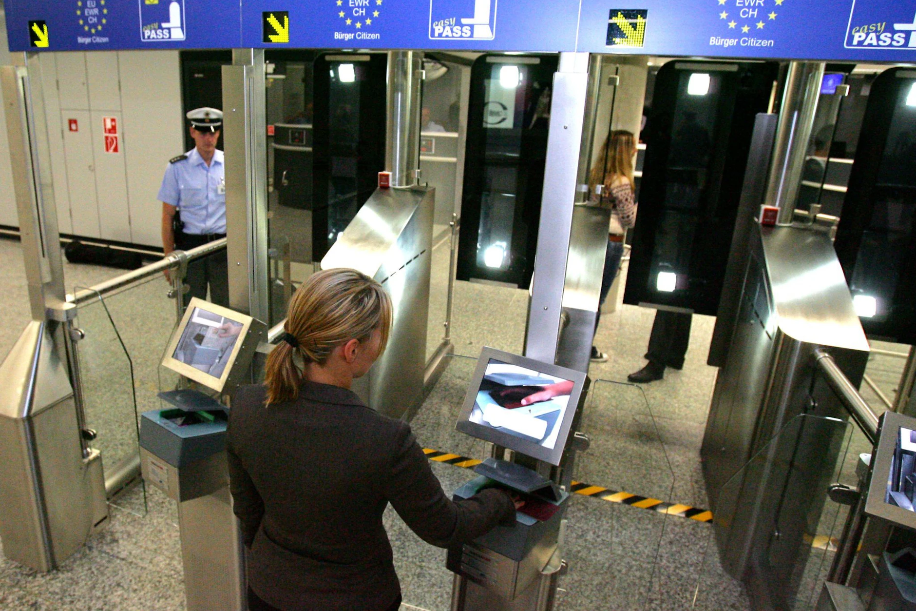 Die automatisierte Passkontrolle am Frankfurter Flughafen
