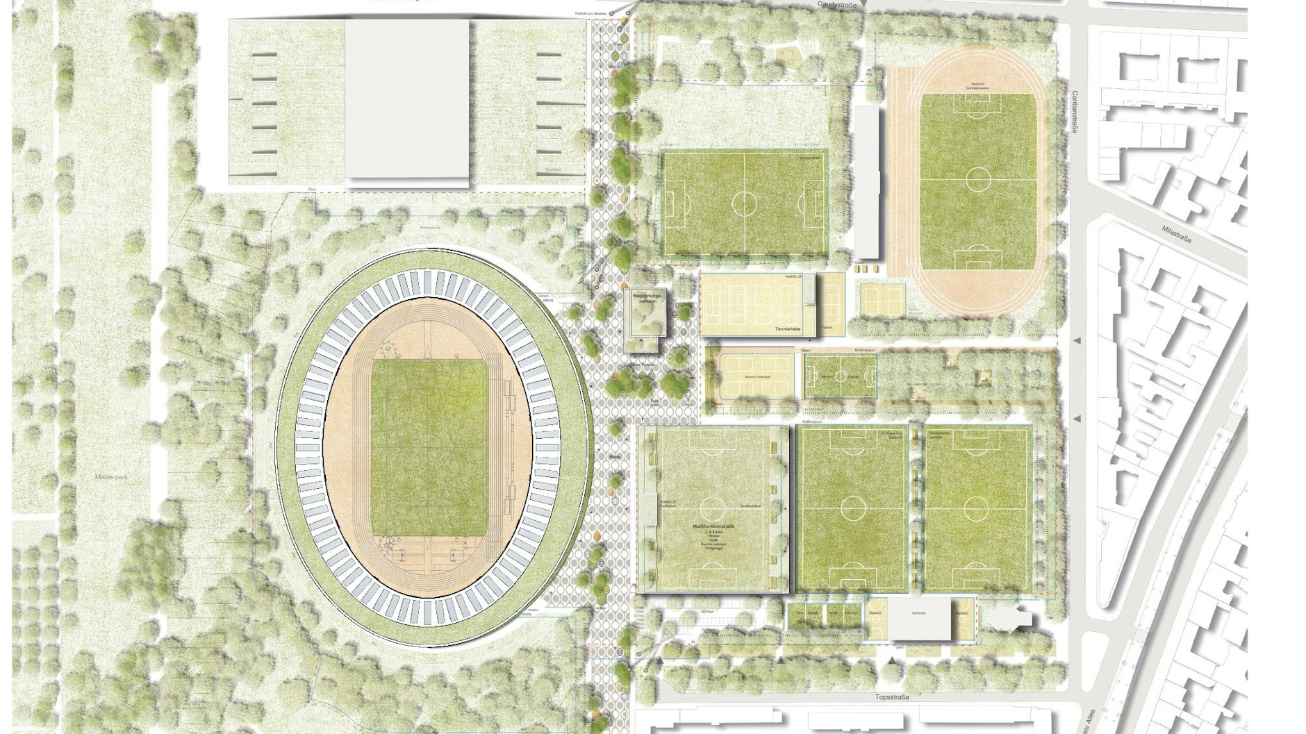 Enthüllt! DAS wird der neue Jahnsportpark mit rotem Rand ums Stadion